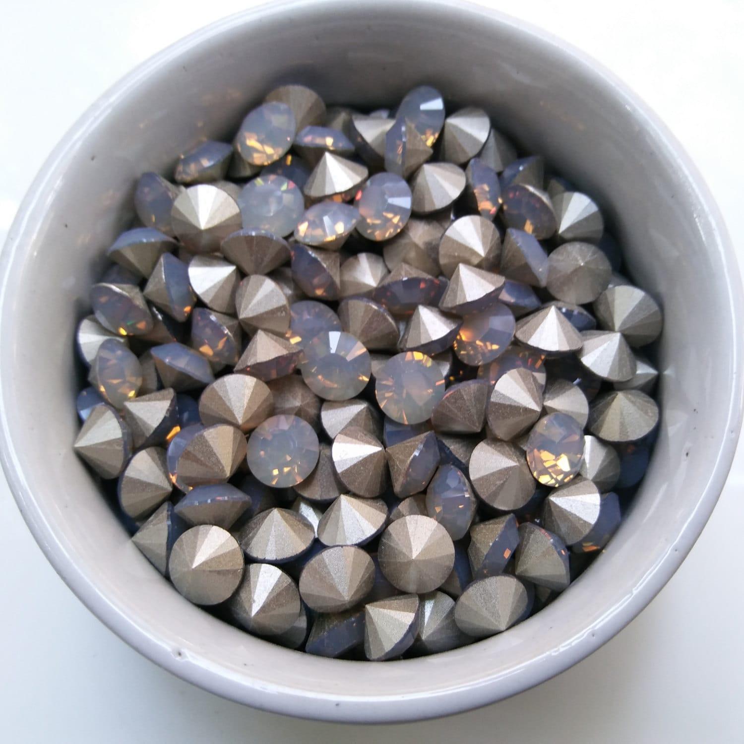 Swarovski 38ss Chaton Round Light Grey Opal 6/12/24/100/300 Pieces