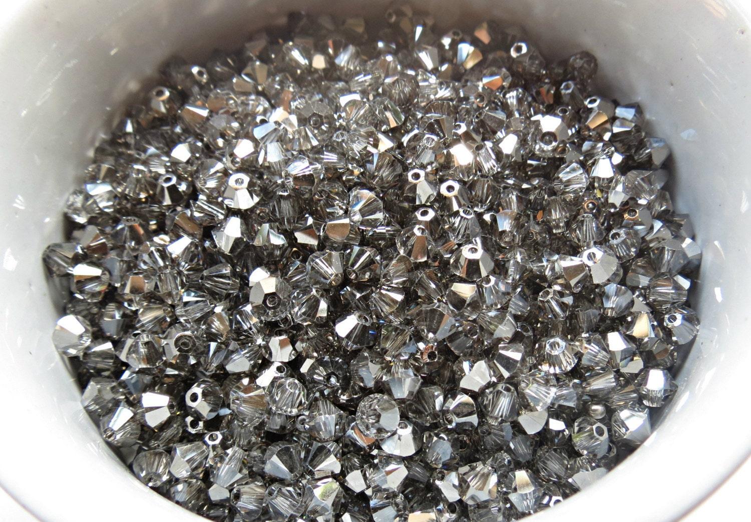 Crystal Silver Night (3mm) Swarovski Bicone 36/72/144/432/720 Pieces Jewelry findings, embroidery materials, jewelry making, rare beads