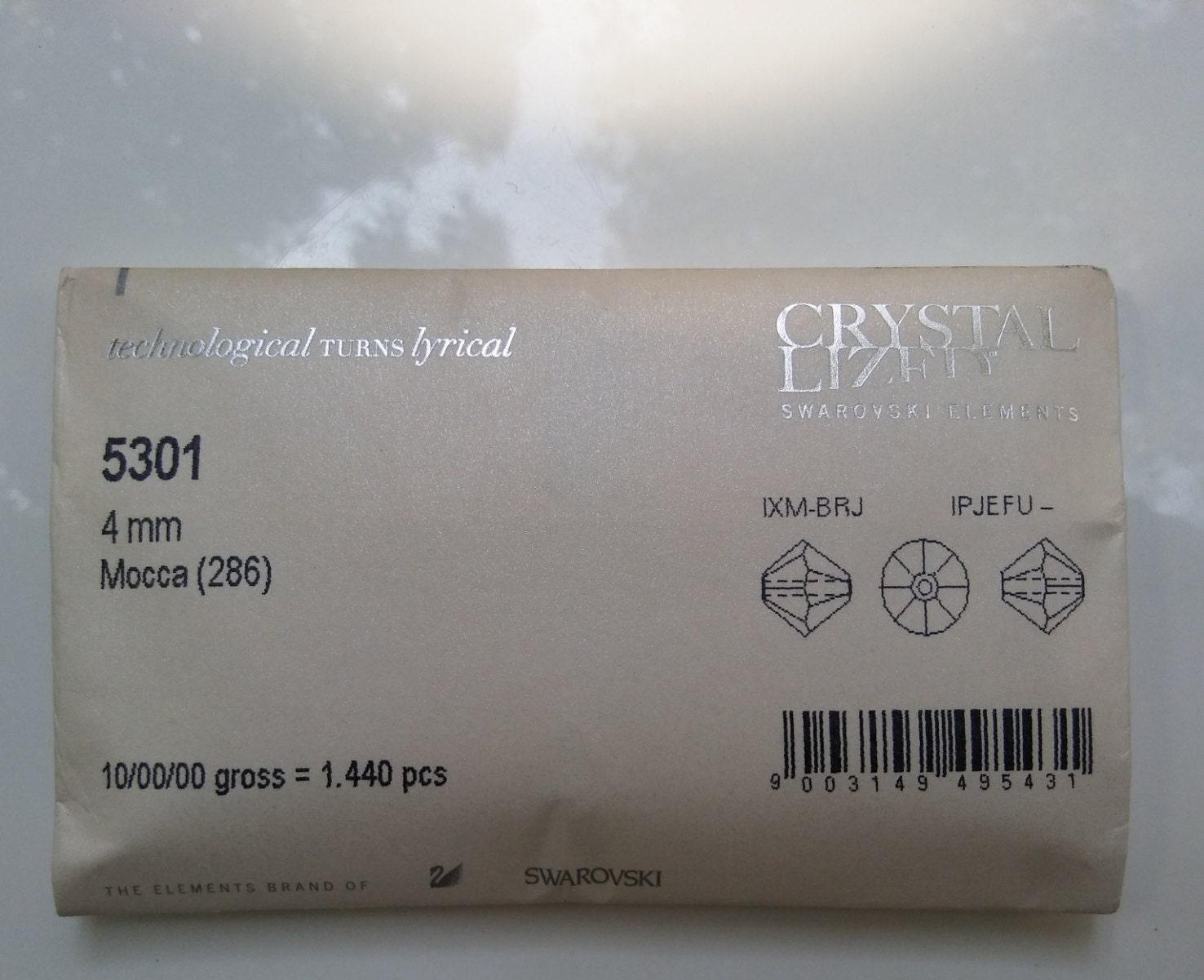 4/5mm Mocca Swarovski Bicone beads 36/72/144/432/720 Pieces (396) VINTAGE SWAROVSKI, wedding decorations, embroidery materials, rare beads