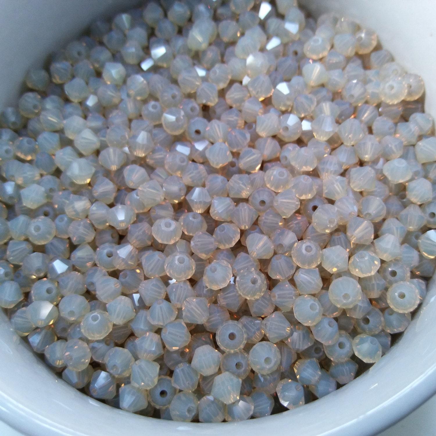 6mm Sand Opal Swarovski Bicone beads 36/72/144/288 Pieces (287) gemstone beads, jewelry making beads, embroidery materials, jewelry supply