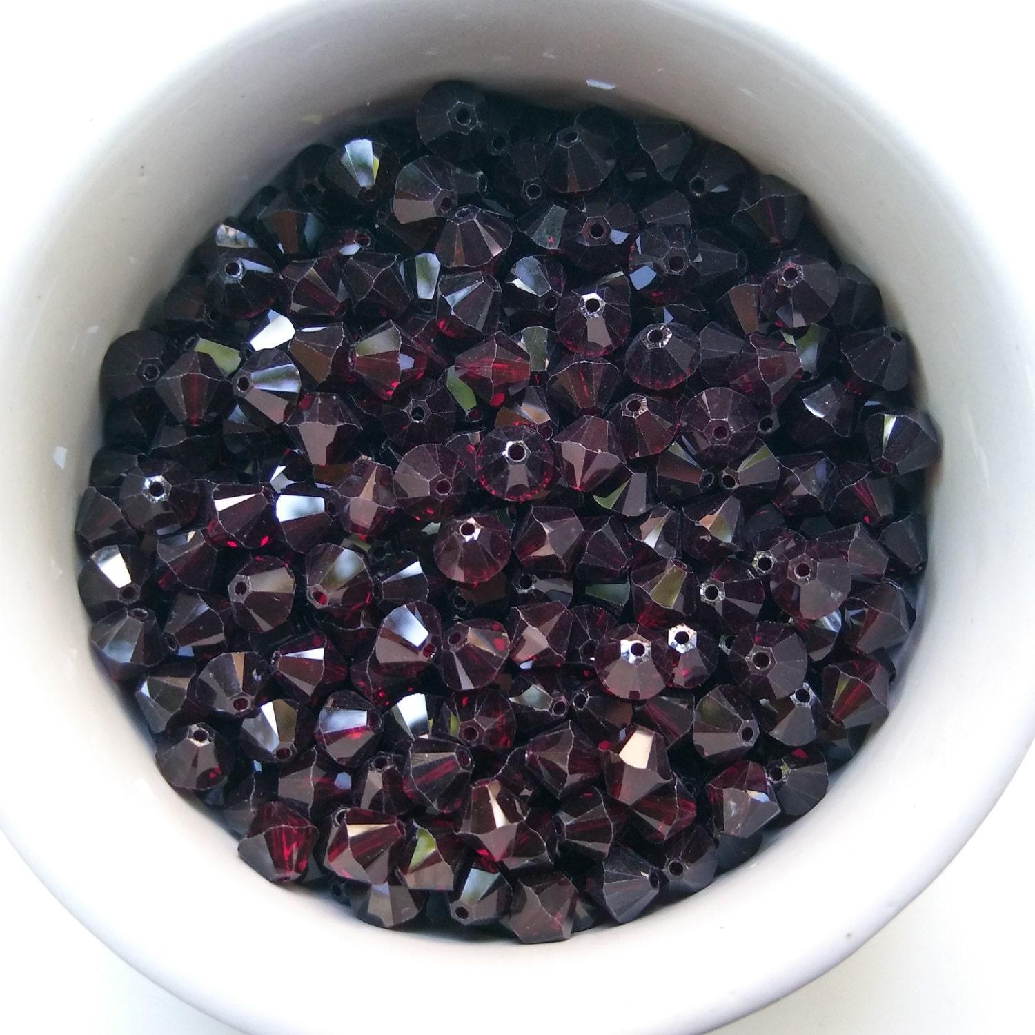 6mm Garnet Swarovski Bicone beads Cuts 20 Gross (2880 Pieces) (241) jewelry making