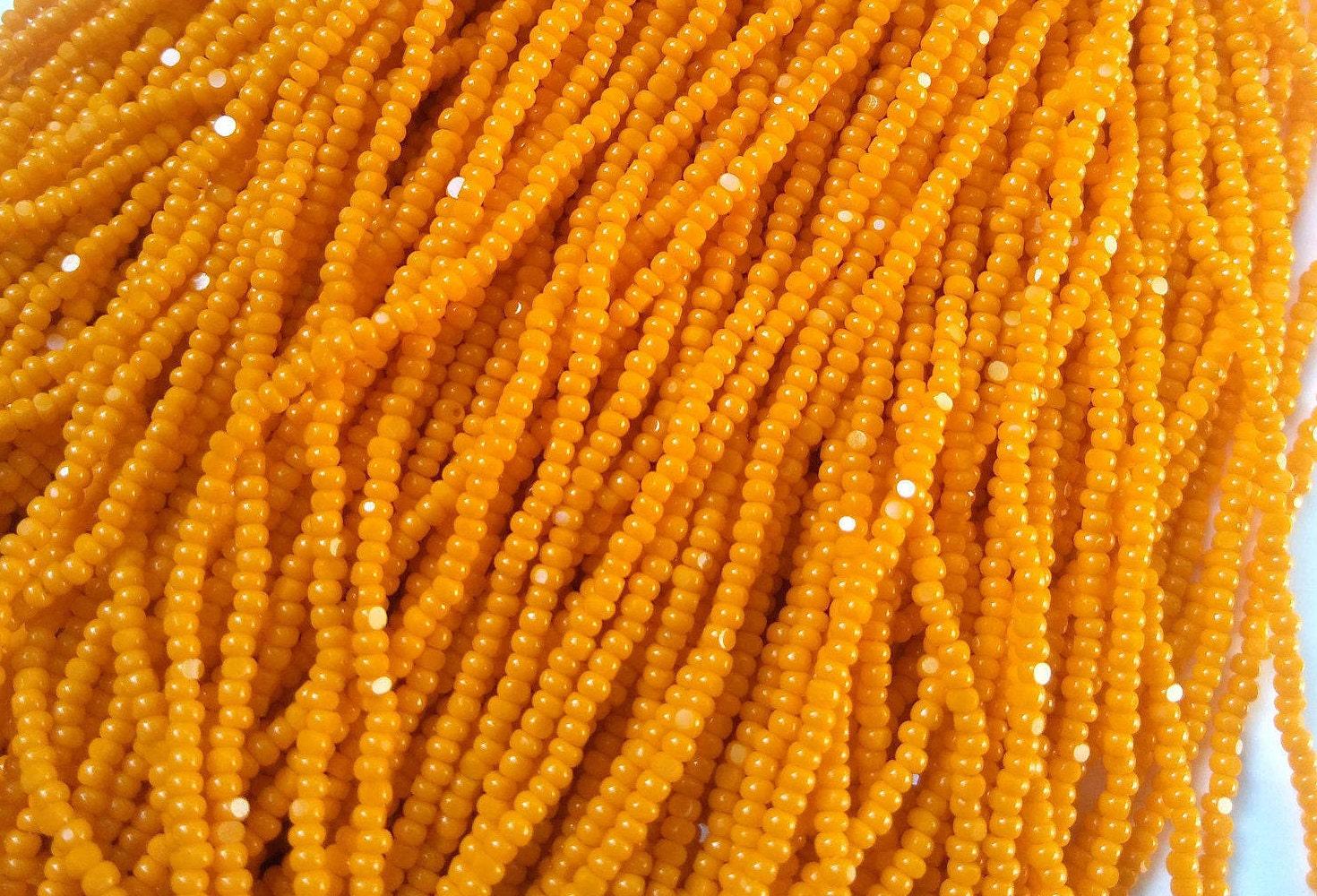 11/0 Hanks Charlotte Cut Beads 53430 Opaque Light Orange 1/5/25/50/100 Hanks 2.0mm glass beads, jewelry supply, findings, craft supply