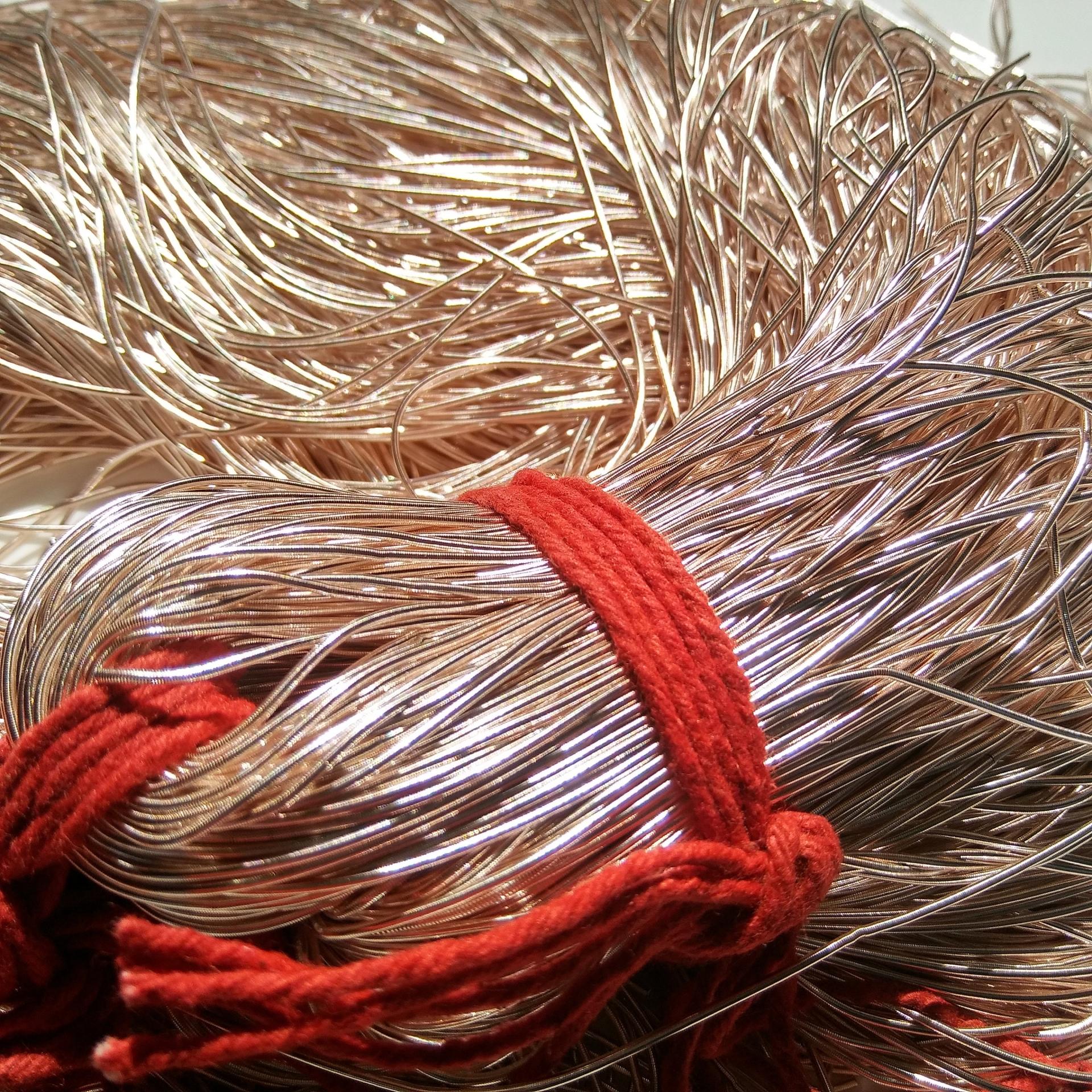 ROSE GOLD Metallic French Wire, Bullion Wire, Gimp Wire 50/100/200/400 Grams Embroidery material