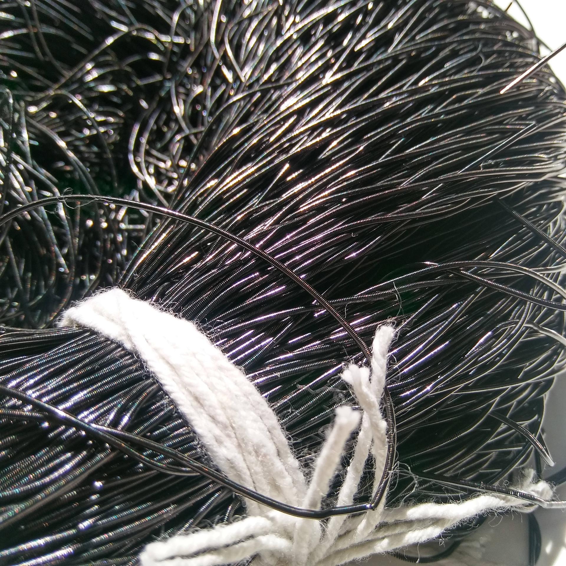 BLACK Metallic French Wire, Bullion Wire, Gimp Wire 50/100/200/400 Grams