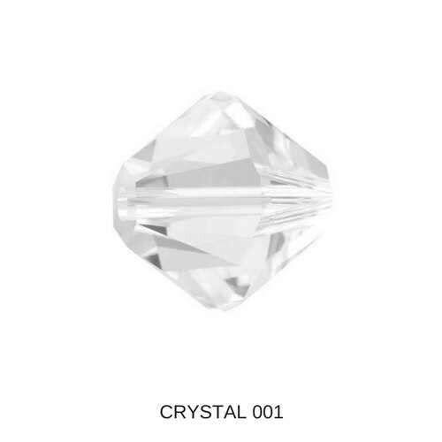 4/5 Crystal Swarovski Bicone loose Beads 12/36/72/144/432/720 Pieces (001) white beads, embroidery materials, wedding embellishments