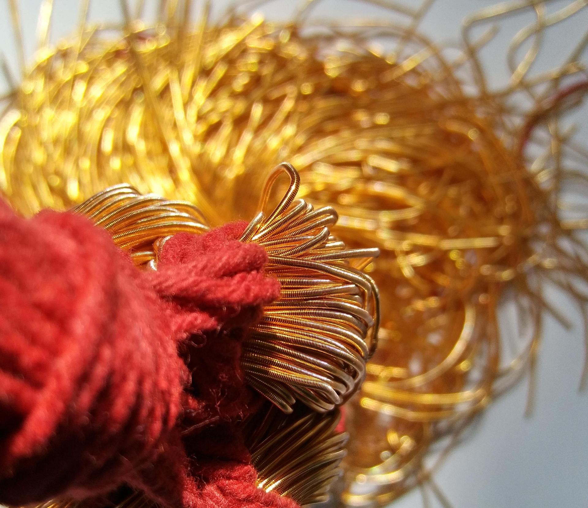 DARK GOLD Metallic French Wire, Bullion Wire, Gimp Wire 50/100/200/400 Grams