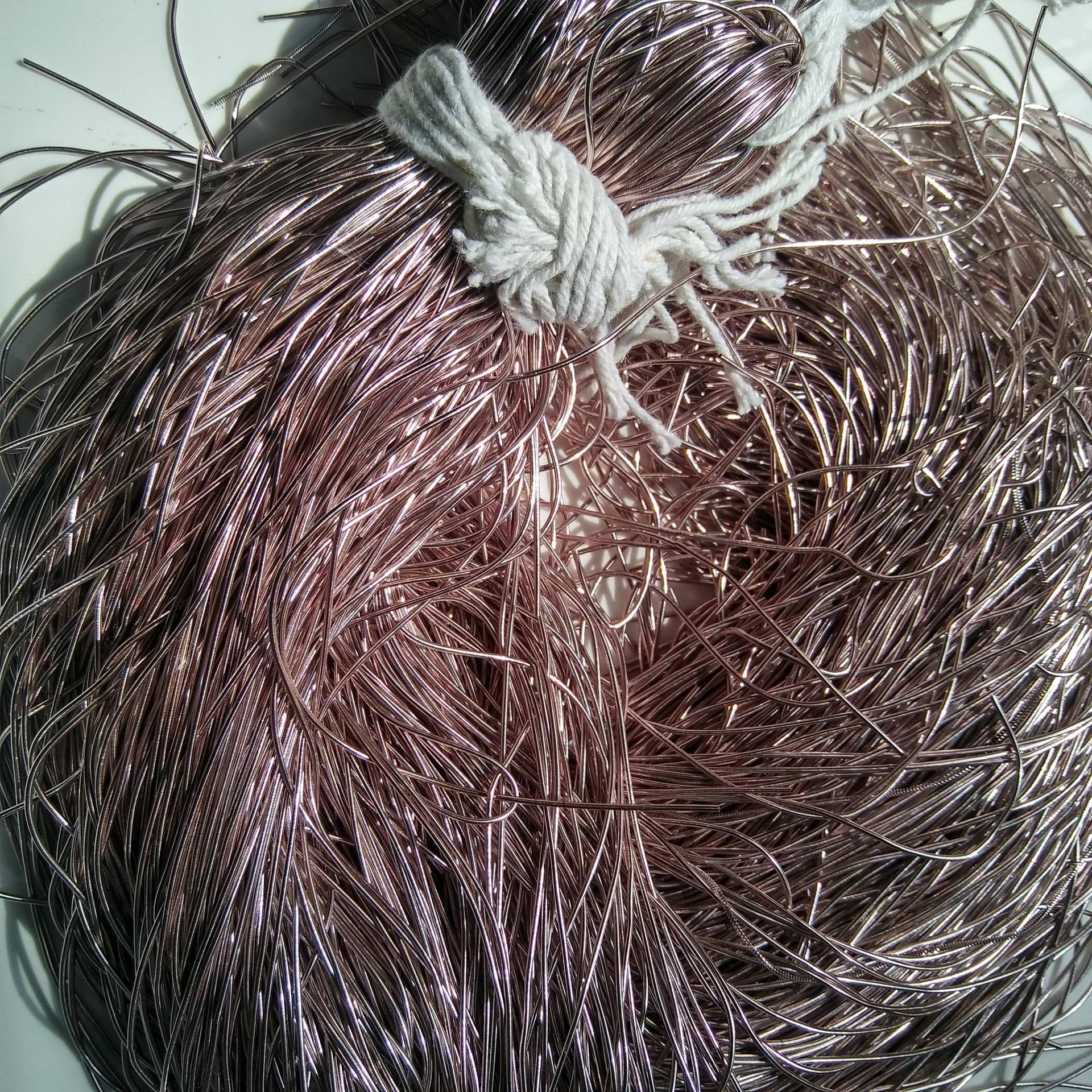 ROSY BROWN Metallic French Wire, Bullion Wire, Gimp Wire 50/100/200/400 Grams embroidery materials, rose gold wire, couture threads