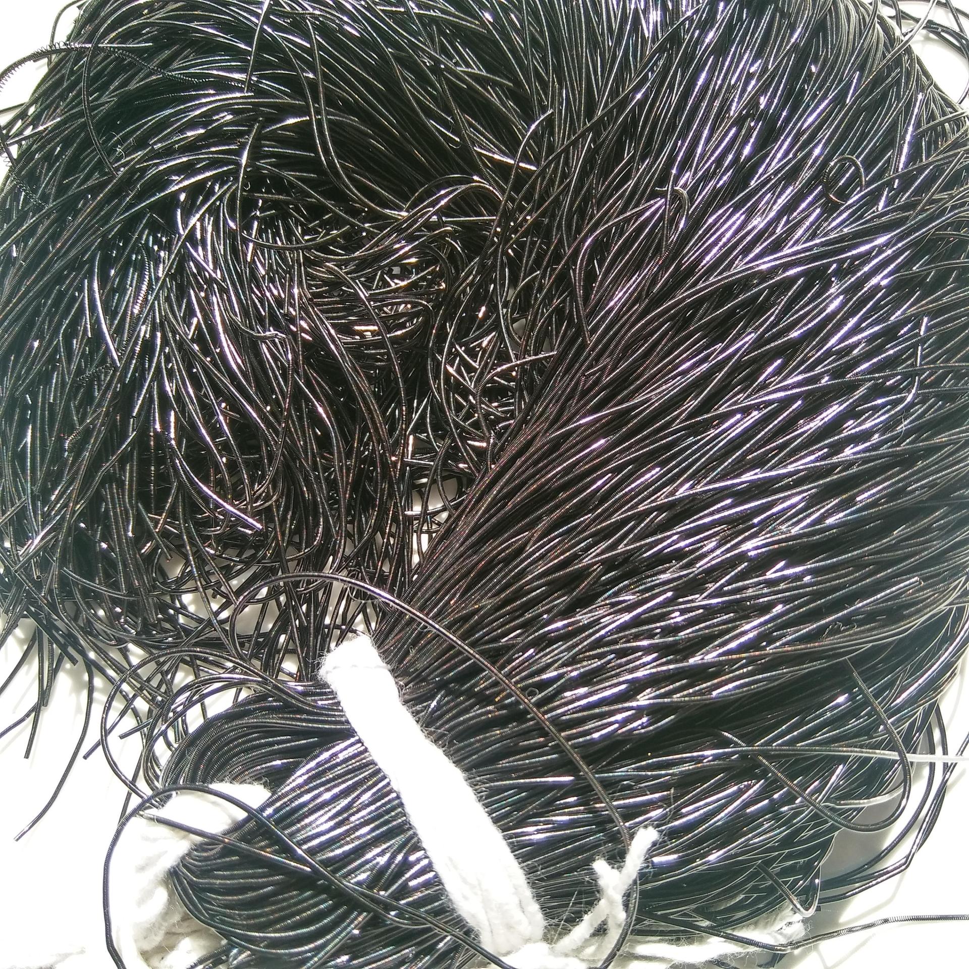 BLACK Metallic French Wire, Bullion Wire, Gimp Wire 50/100/200/400 Grams