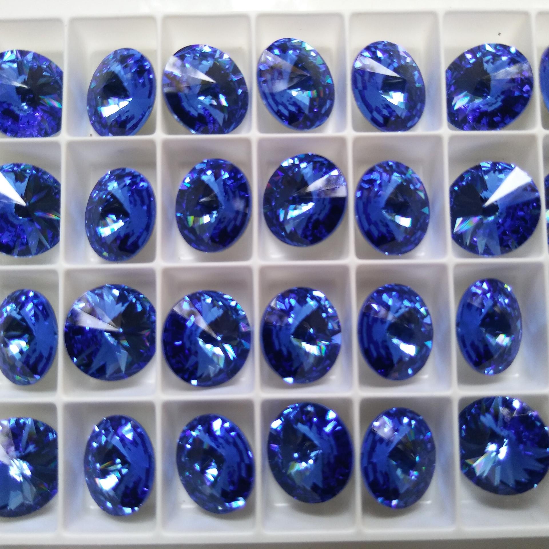 12mm Swarovski 1122 Rivoli Crystal Foiled in 28 Colours 6/12/24 Pieces PREMIUM Materials