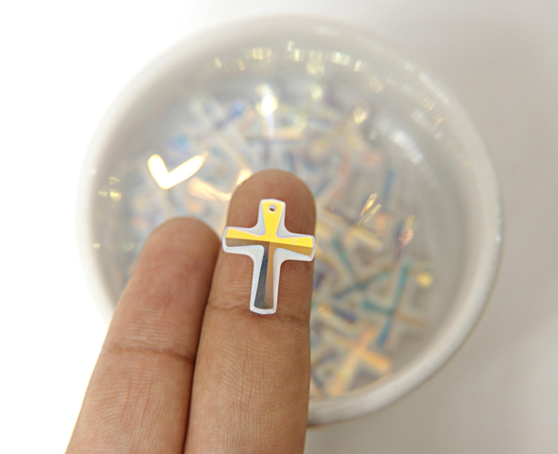 Swarovski Elements 20mm Crystal Swarovski Crystal Classic Cross Pendant (2 Colors) - 6860 Jewelry supplies