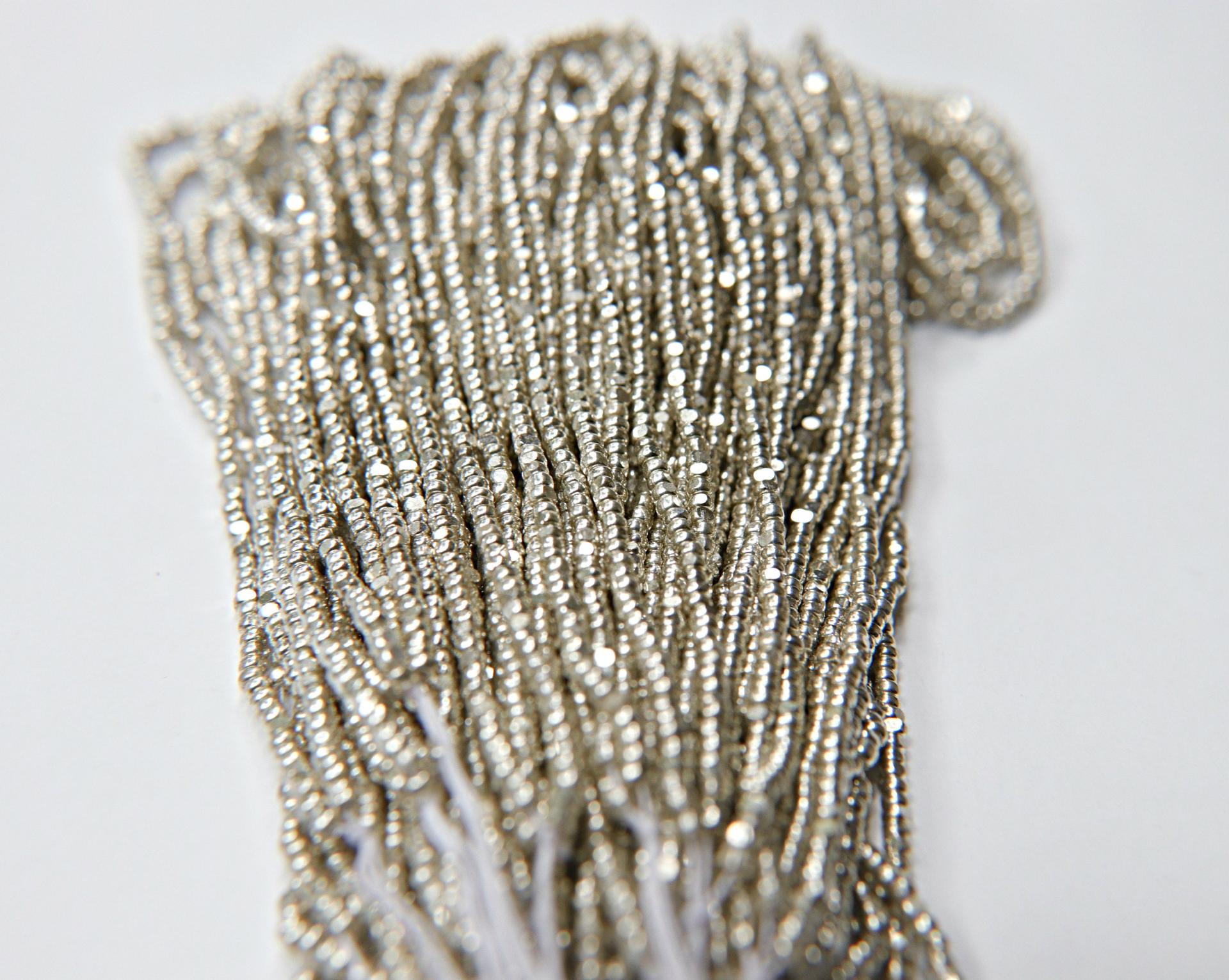 13/0 Charlotte Cut Beads Sterling Silver 5/10/20/50/250/500 Grams 1.6mm craft supplies, jewelry making, embroidery, vintage beads, rare bead