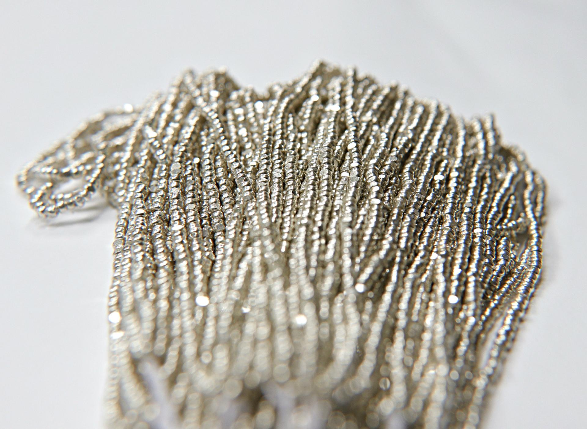 13/0 Hanks Charlotte Cut Beads STERLING SILVER 1/5/25/50/100 Hanks 1.6mm glass beads, jewelry supply, findings, craft supply, vintage beads