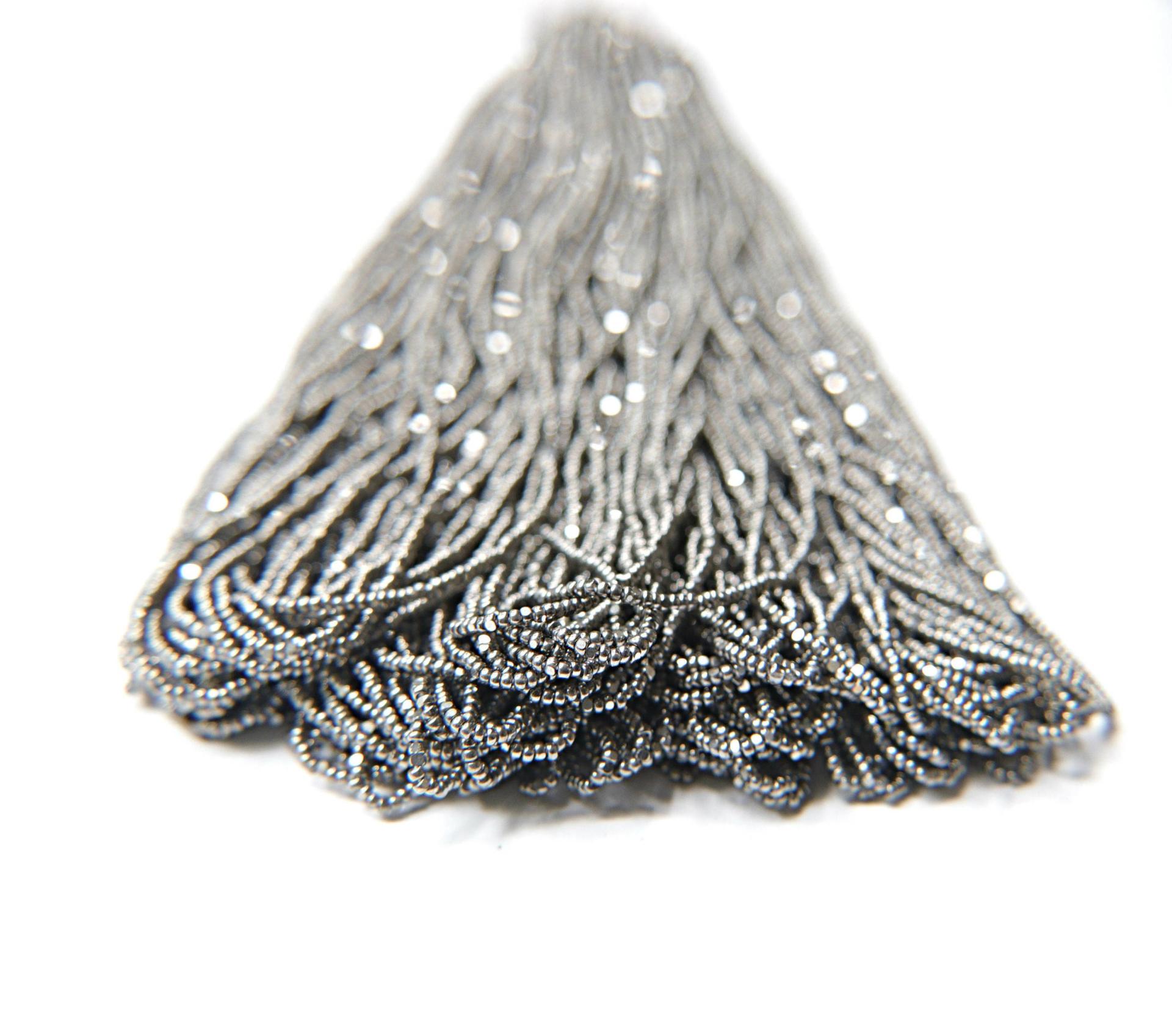 13/0 Hanks Charlotte Cut Beads 5555 Gun Metal 1/5/25/50/100 Hanks 1.6mm glass beads, jewelry supply, findings, craft supply, vintage supply