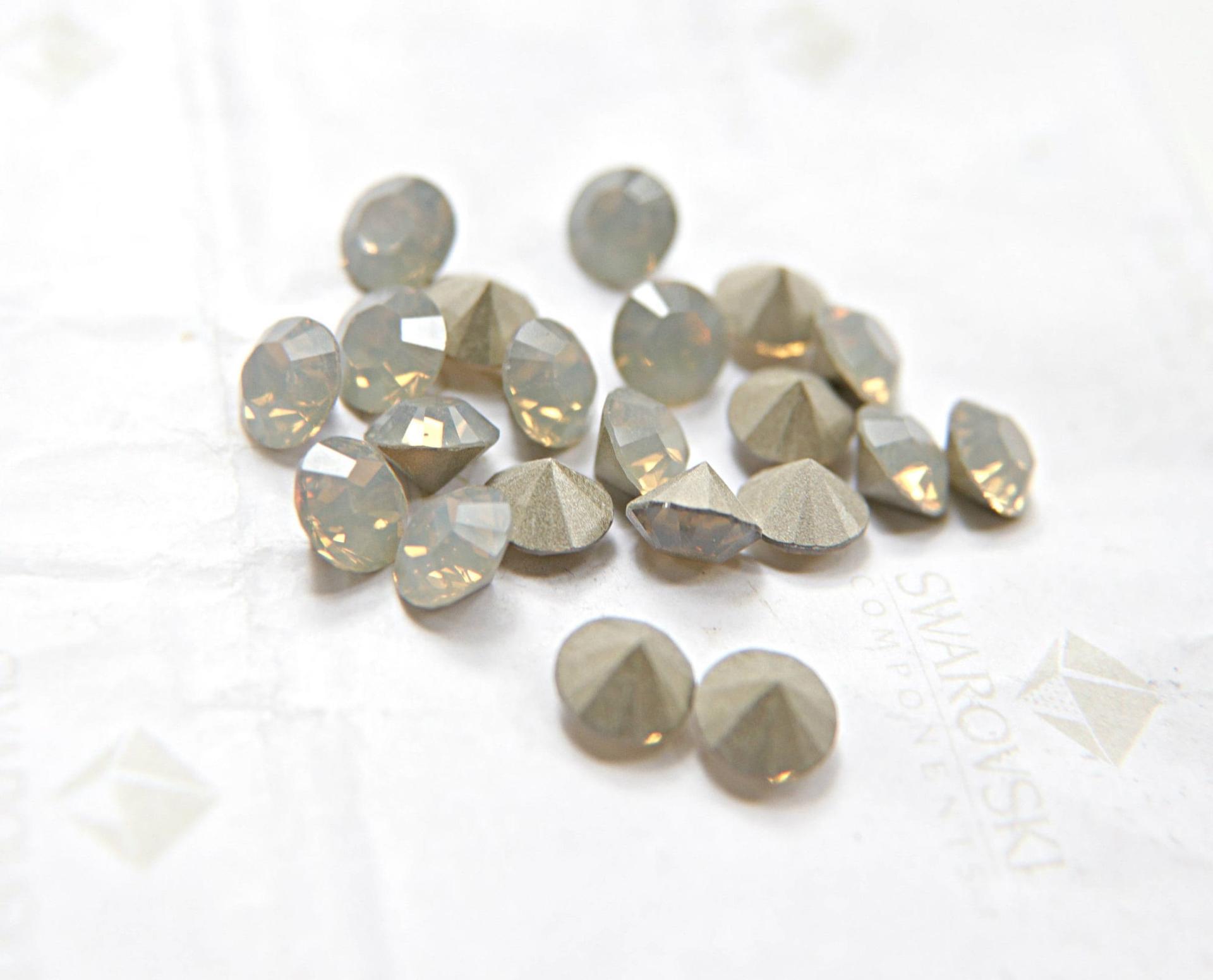 Swarovski 38ss Chaton Round Light Grey Opal 6/12/24/100/300 Pieces