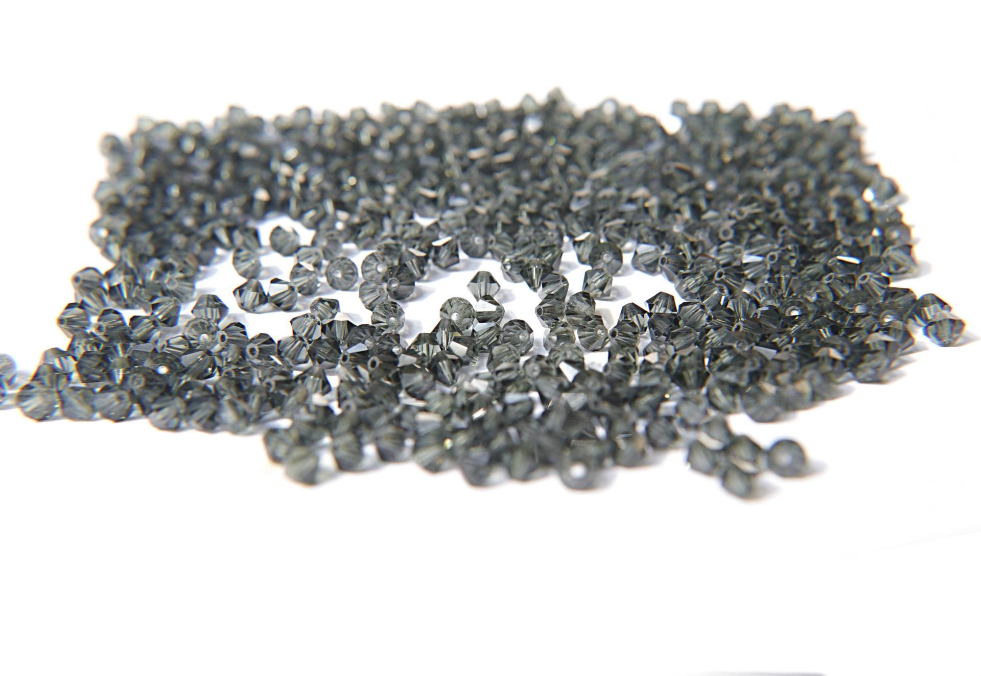 4mm Graphite Swarovski Bicone 36/72/144/432/1000 Pieces PREMIUM MATERIALS