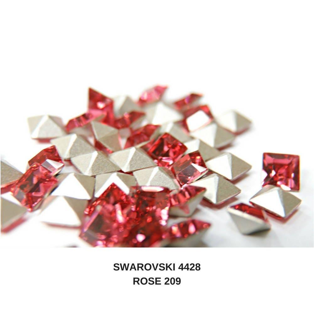 8 mm Swarovski #4447 Square Fancy Stone Indian Pink 6/36/72/144 Pieces (289)