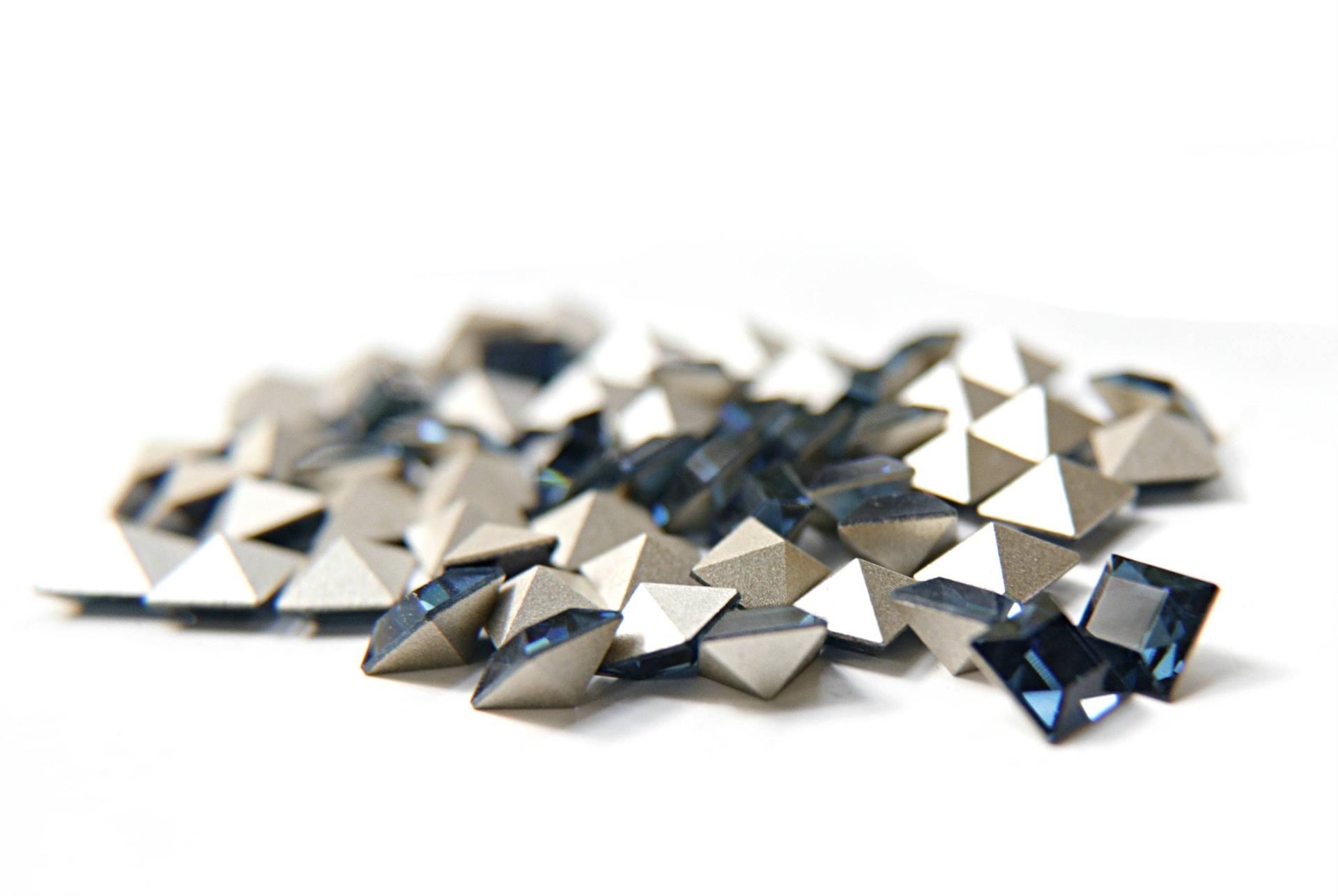 8mm Swarovski #4428 Square Fancy Stone Montana 6/36/72/144 Pieces (207) settings stones/jewelry making