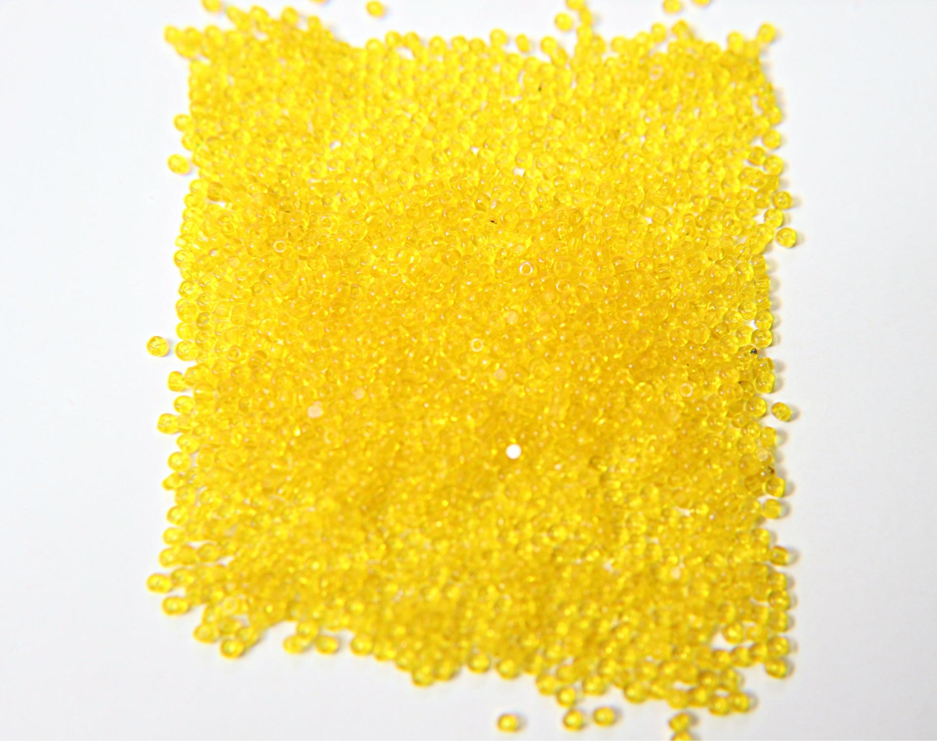 11/0 Charlotte true Cut Beads Transparent Yellow Loose Beads 10/20/50/250/500 Grams PREMIUM SEED Beads, vintage supplies