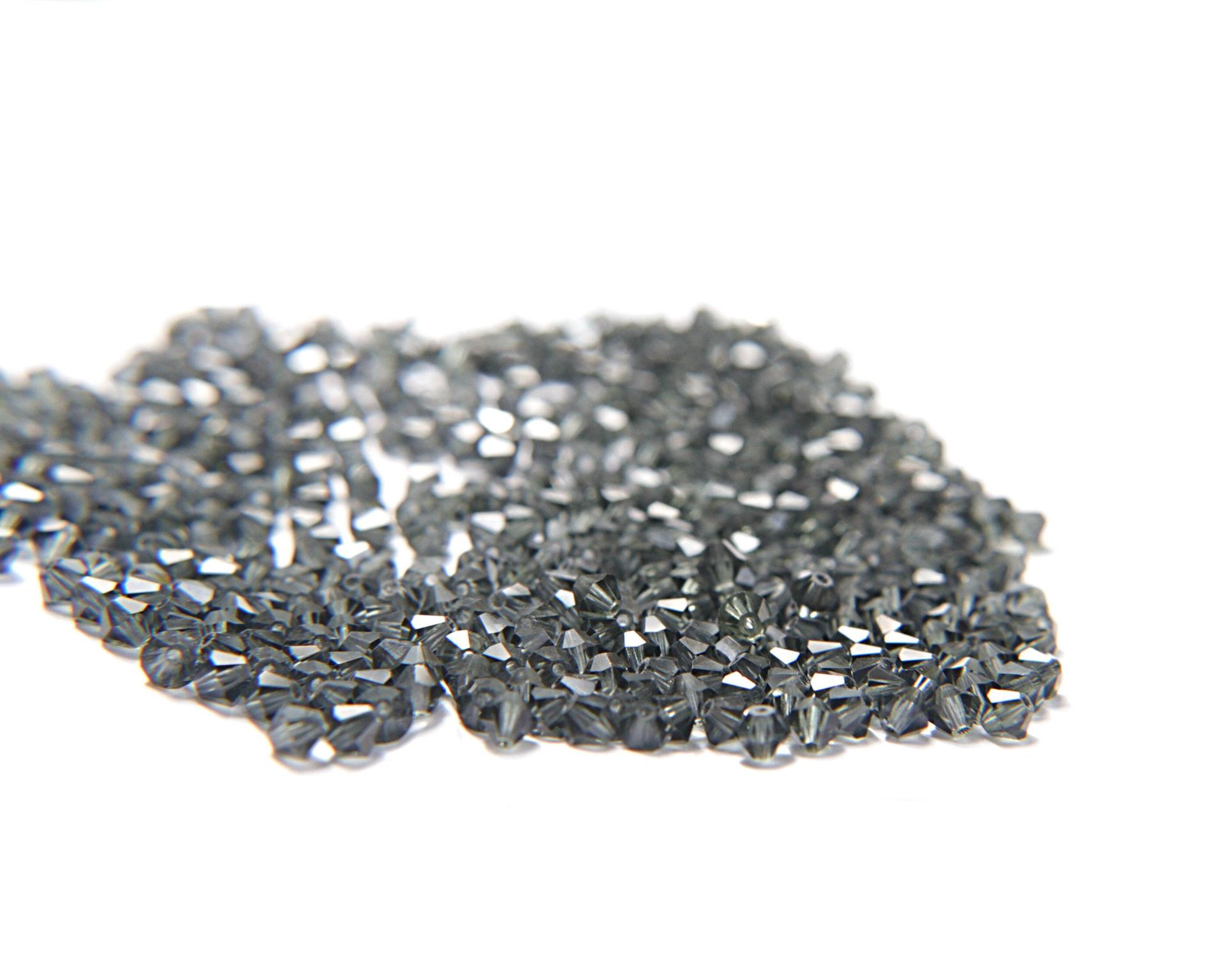 4mm Graphite Swarovski Bicone 36/72/144/432/1000 Pieces PREMIUM MATERIALS