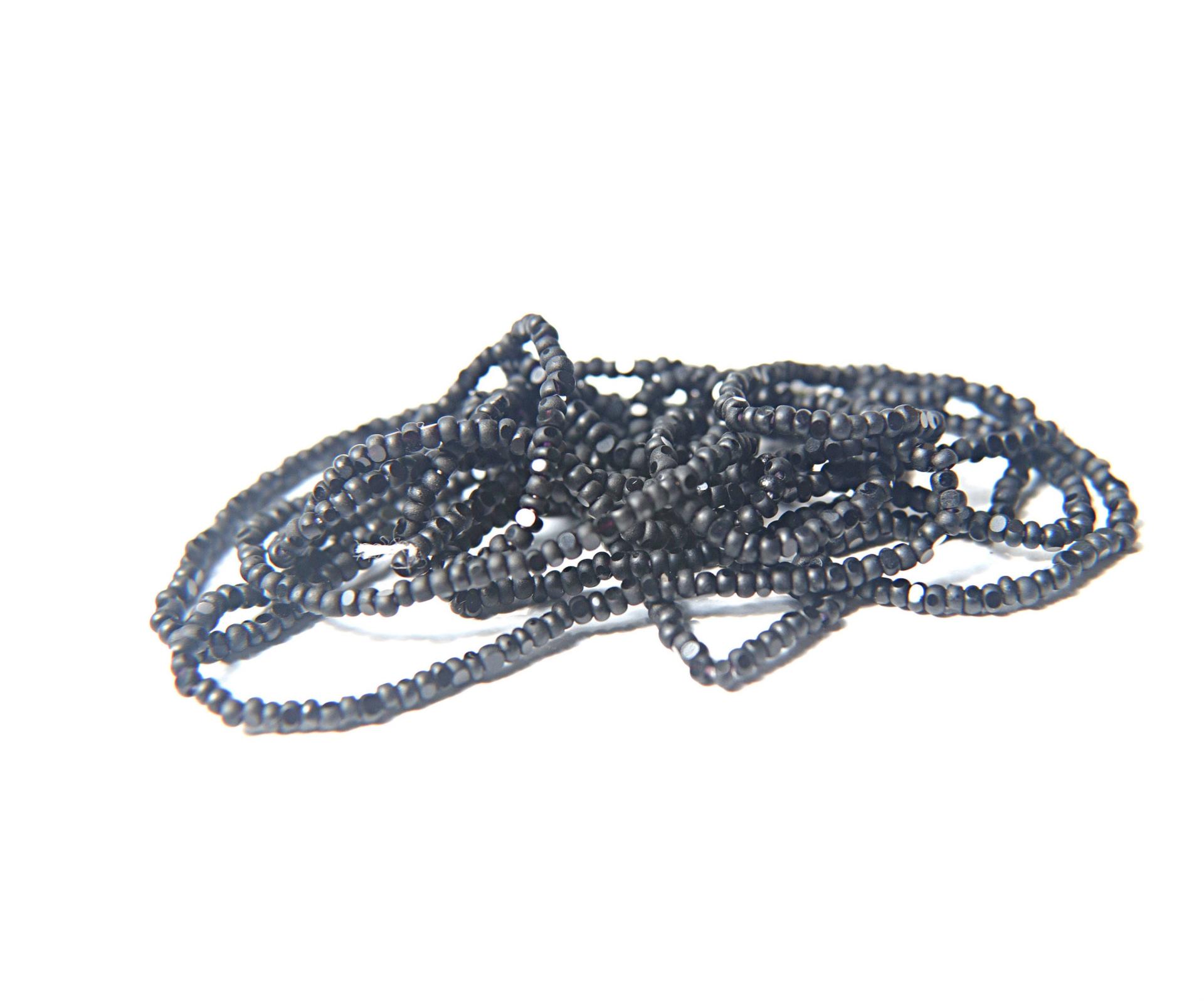13/0 Charlotte true Cut Beads Matt Black 5/10/20/50/250/500 Grams Premium Seed Beads