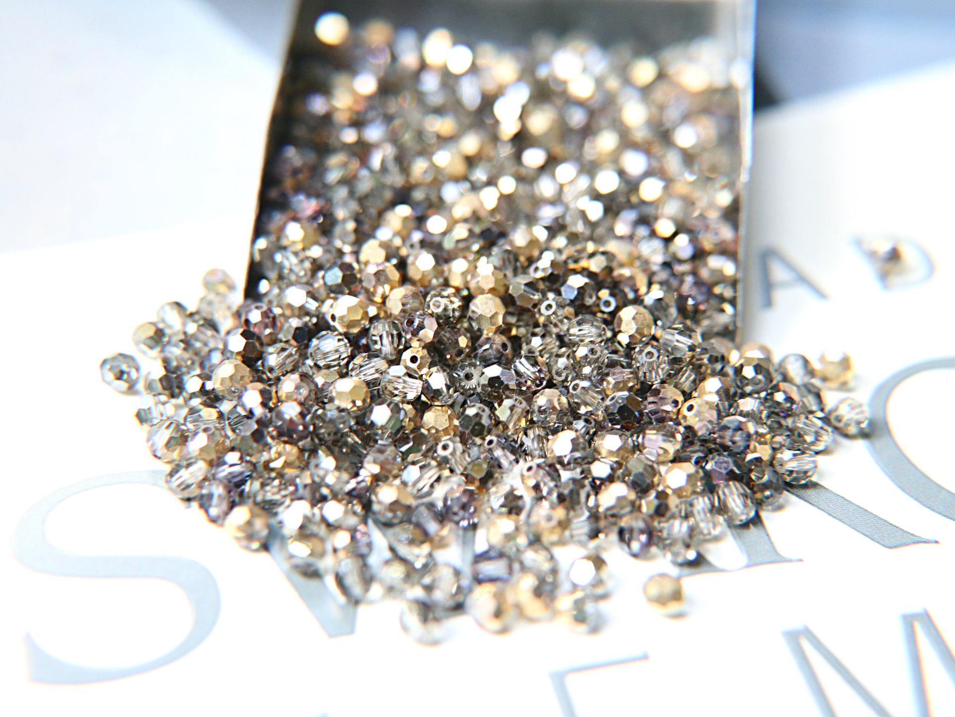 4mm Swarovski 5000 Crystal Bronze Shade Faceted Round Beads 6/12/36/72/144/288/720/1440 Pieces Jewelry making beads