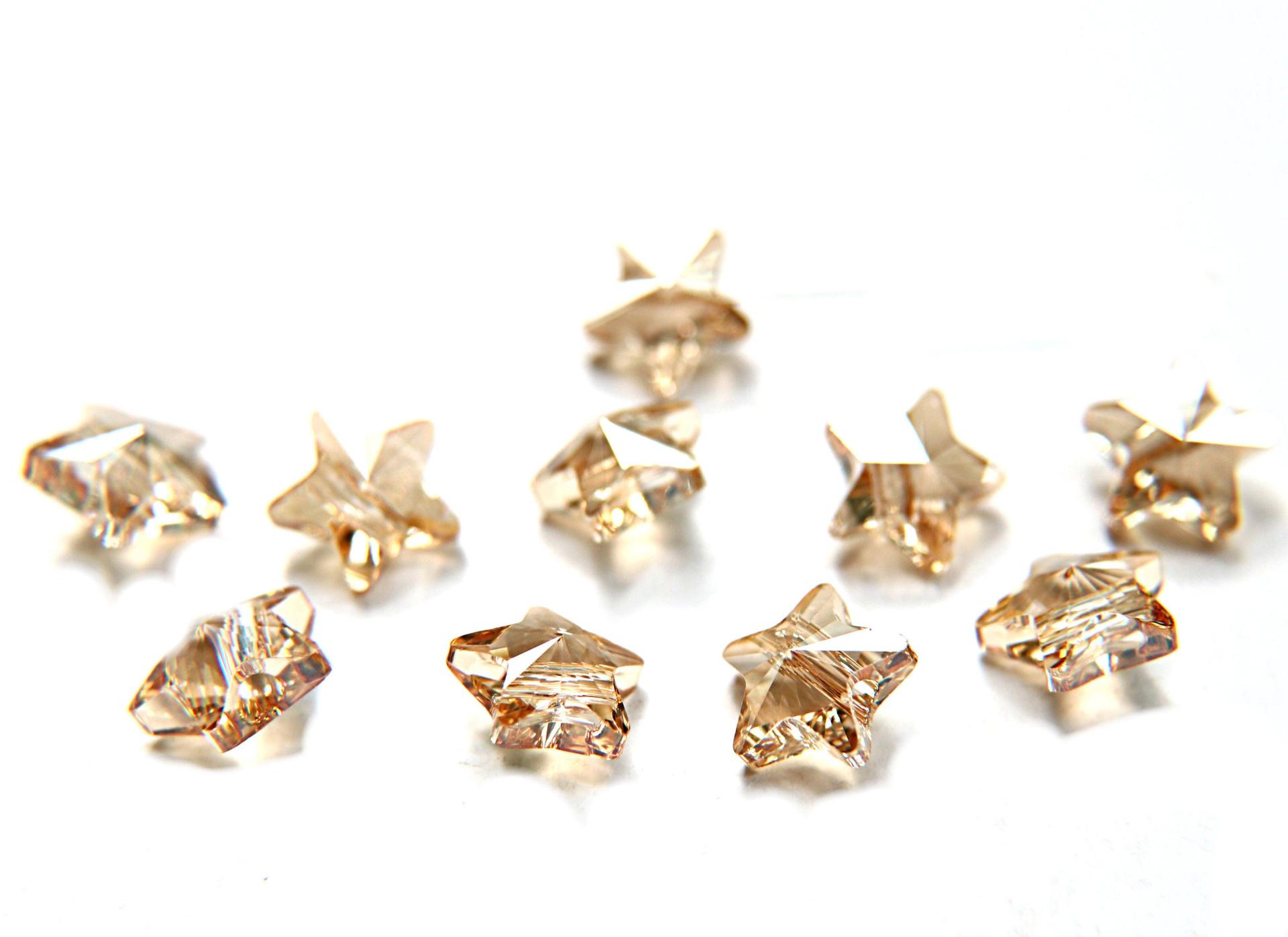 Swarovski Elements 14mm #5714 Star Beads in Crystal Golden Shadow 12/24/72/144 pieces wedding decorations, jewelry supplies, craft supply