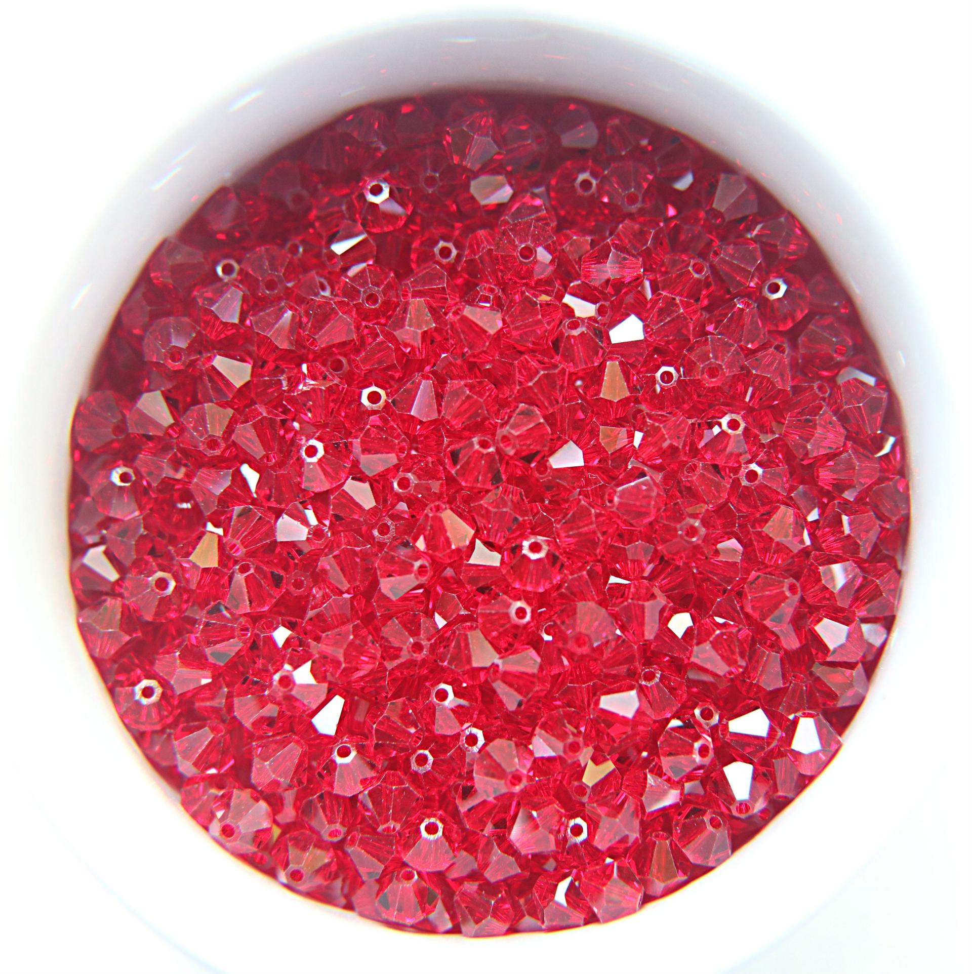 3mm Siam Swarovski Bicones 36/72/144/432/720 Pieces (208) Jewelry findings, embroidery materials, jewelry making, rare beads, craft supply
