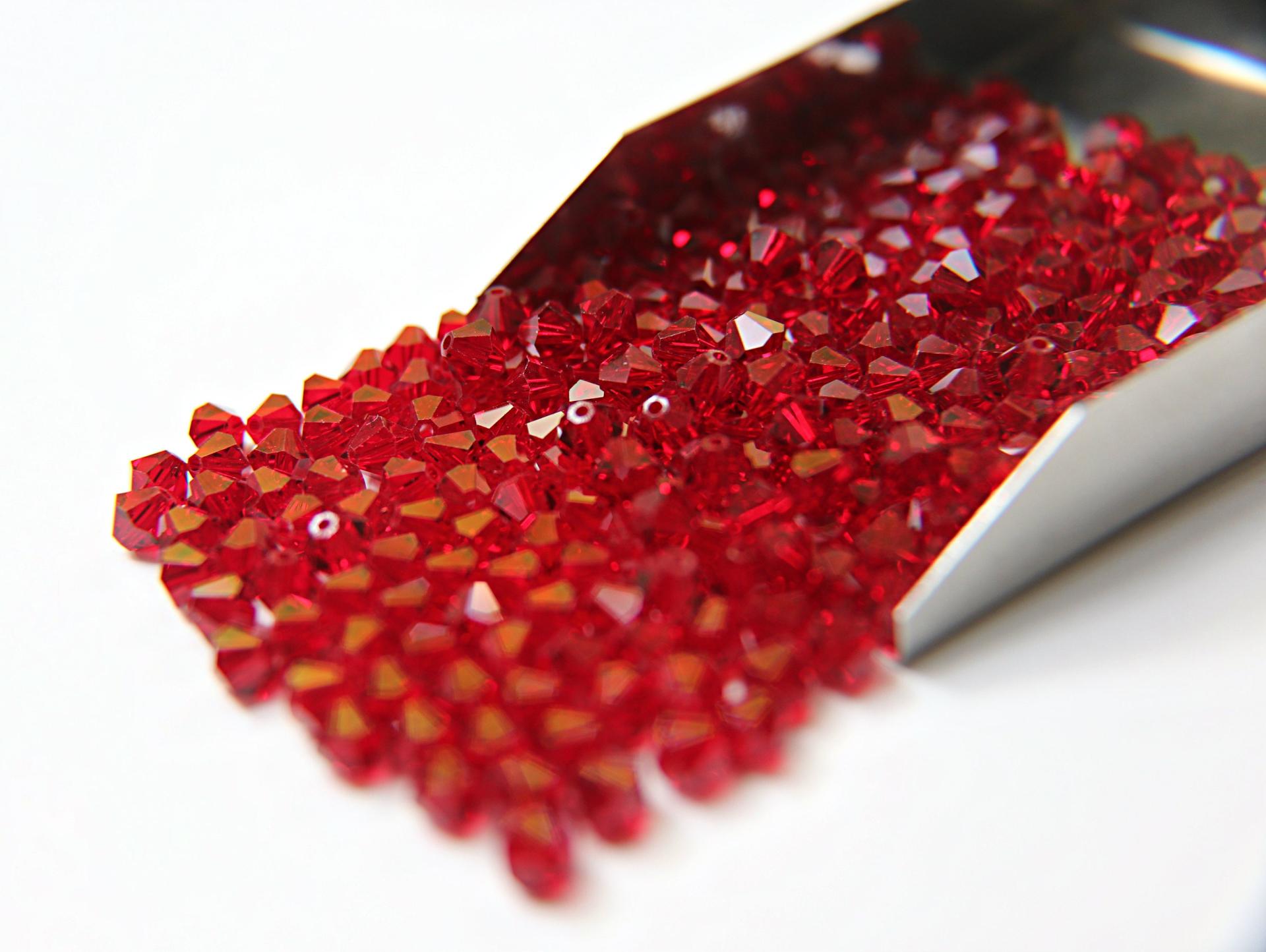 3mm Siam Swarovski Bicones 36/72/144/432/720 Pieces (208) Jewelry findings, embroidery materials, jewelry making, rare beads, craft supply