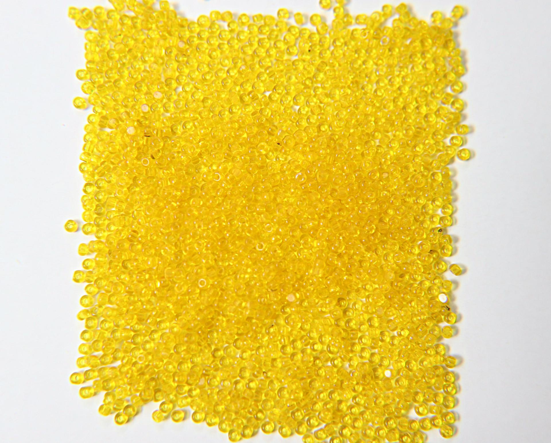11/0 Charlotte true Cut Beads Transparent Yellow Loose Beads 10/20/50/250/500 Grams PREMIUM SEED Beads, vintage supplies