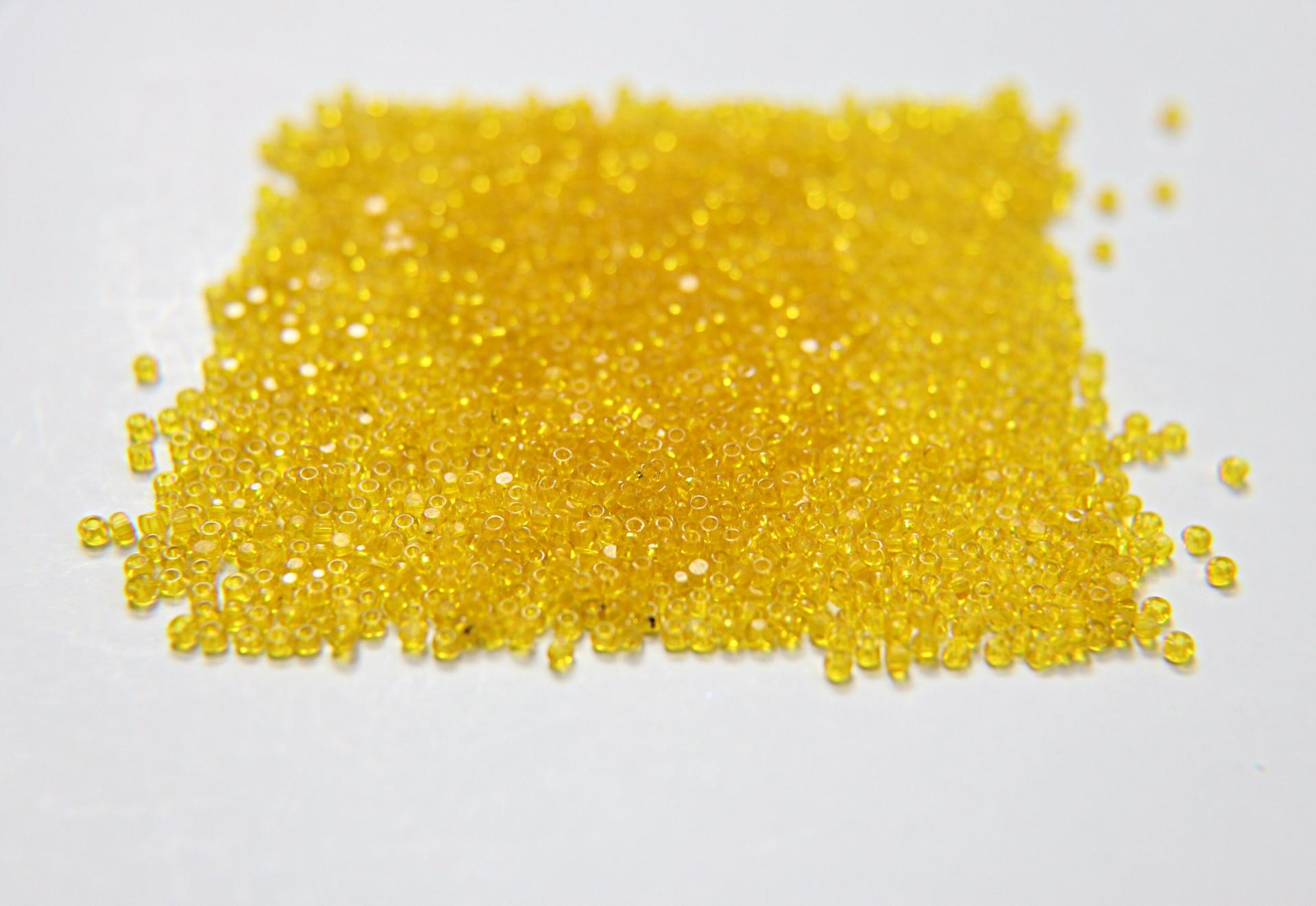 11/0 Charlotte true Cut Beads Transparent Yellow Loose Beads 10/20/50/250/500 Grams PREMIUM SEED Beads, vintage supplies