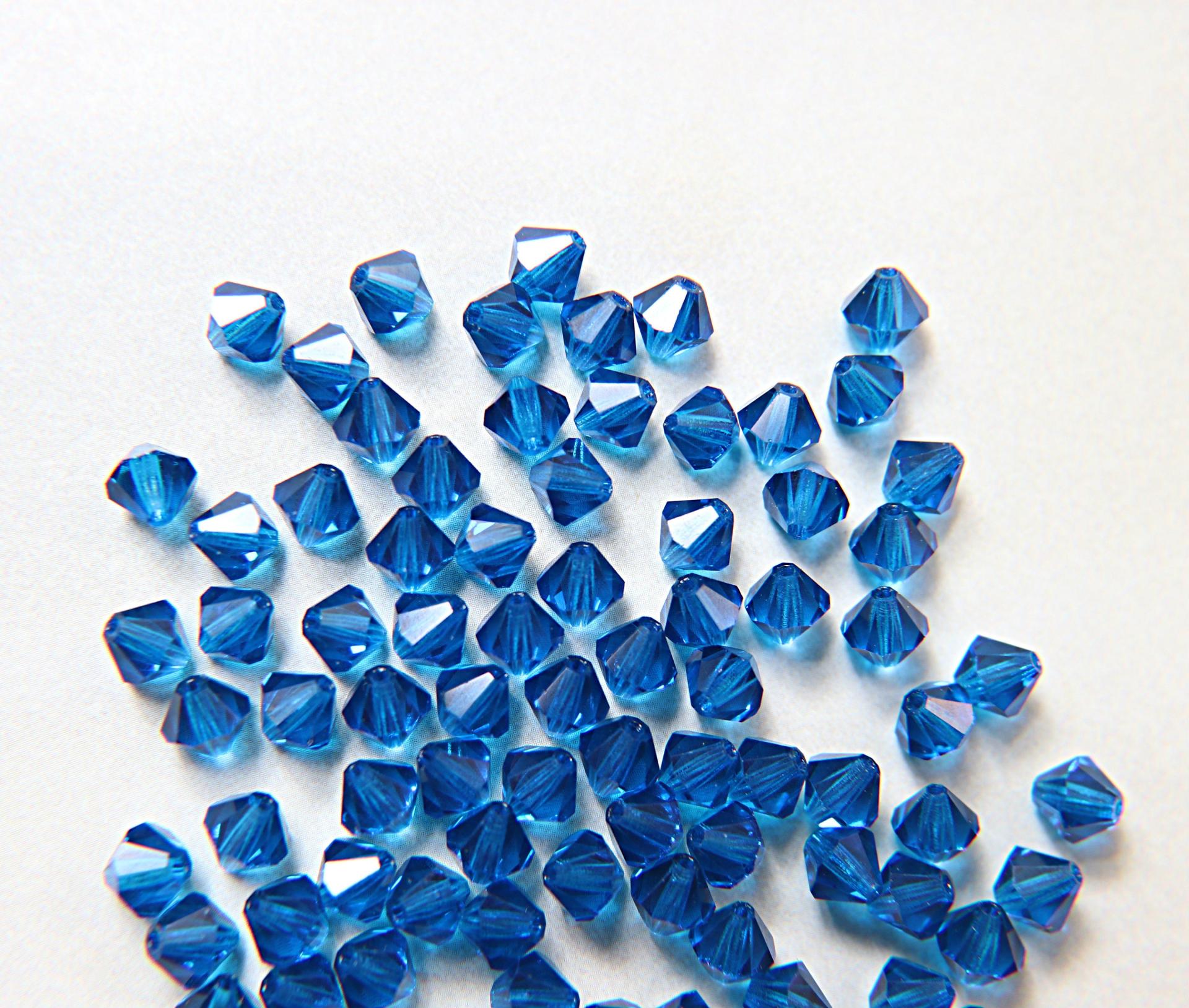 6 mm Capri Blue Preciosa Bicones 12/3672/144/288 Pieces Jewelry making beads Made in Czech Republic PREMIUM Materials
