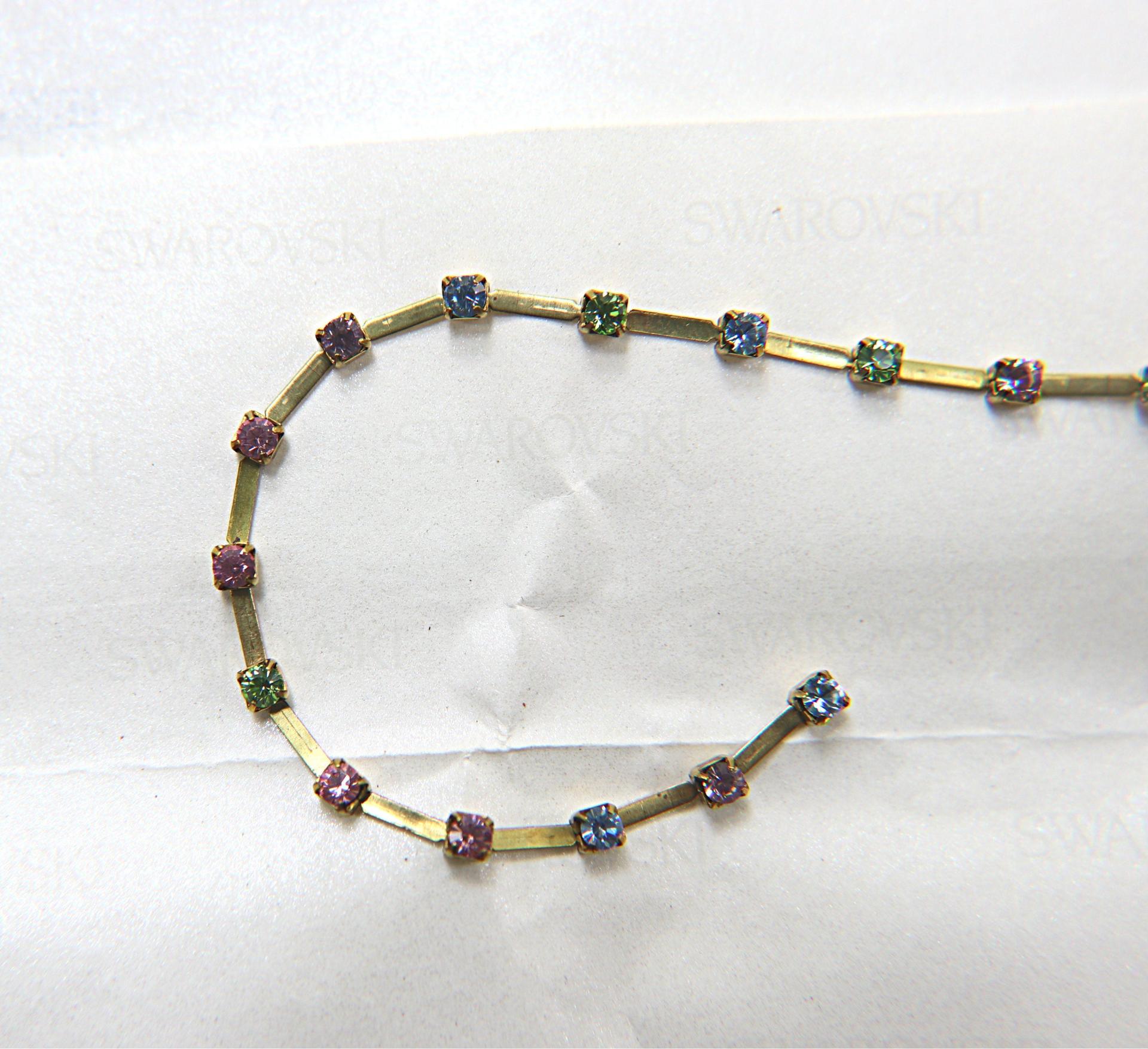 12 SS Vintage Fancy Rhinestone Chain Swarovski in Multi Colors 3mm 0.5/1/2/5 Meters Wedding Bridal Supplies|Jewelry Making|Decoration