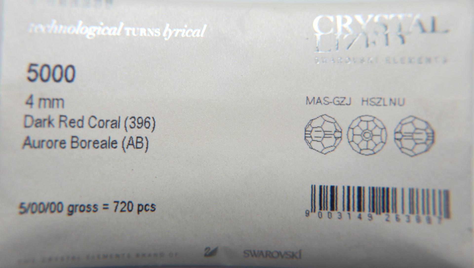4mm Swarovski 5000  Dark Red Coral Aurore Boreale Faceted Round Beads 6/12/36/72/144/288/720/1440 Pieces Jewelry making beads
