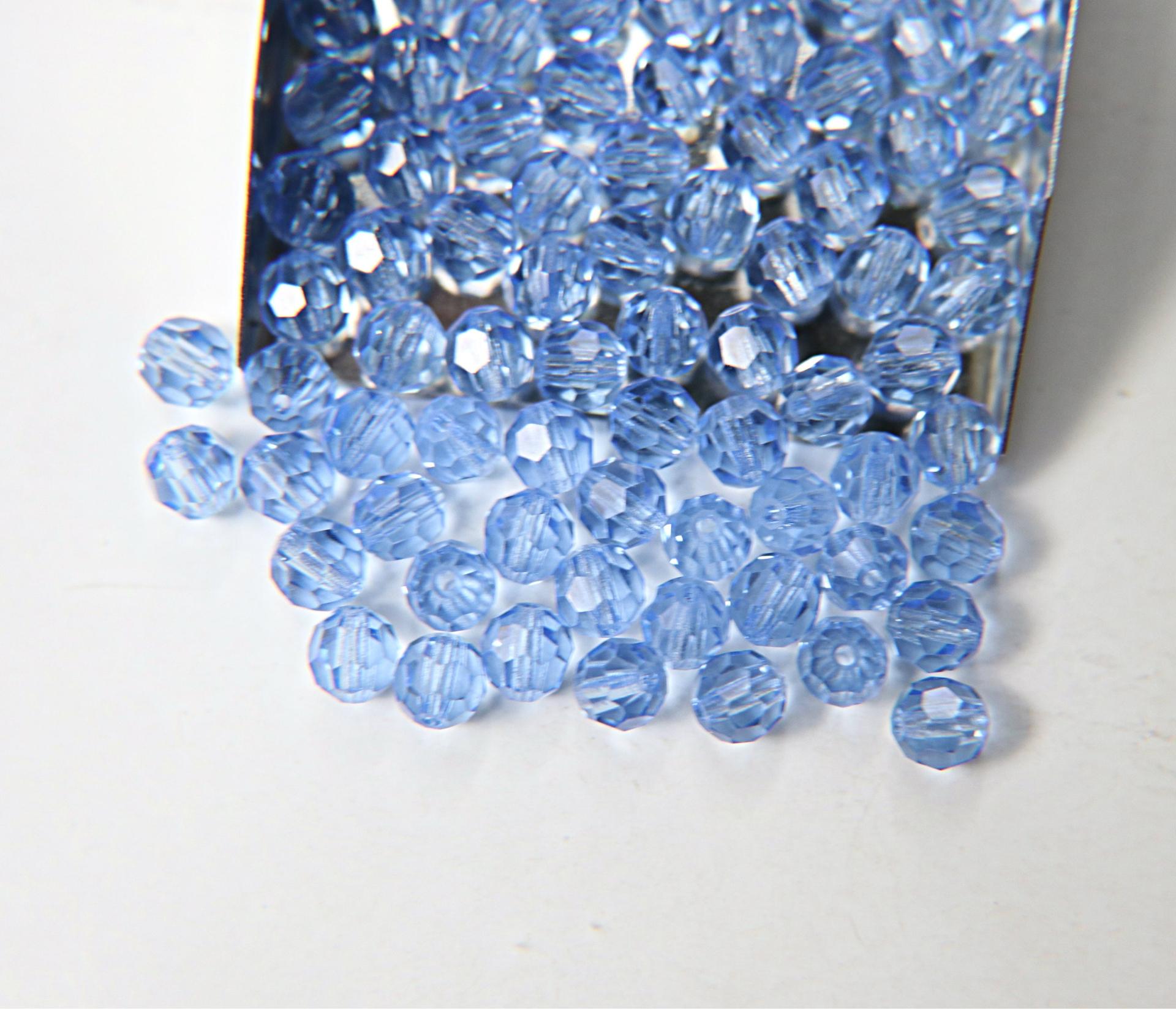 6mm Swarovski Elements Article 5000 Light Sapphire Faceted Round Beads 6/12/36/172/44/288/720 Pieces
