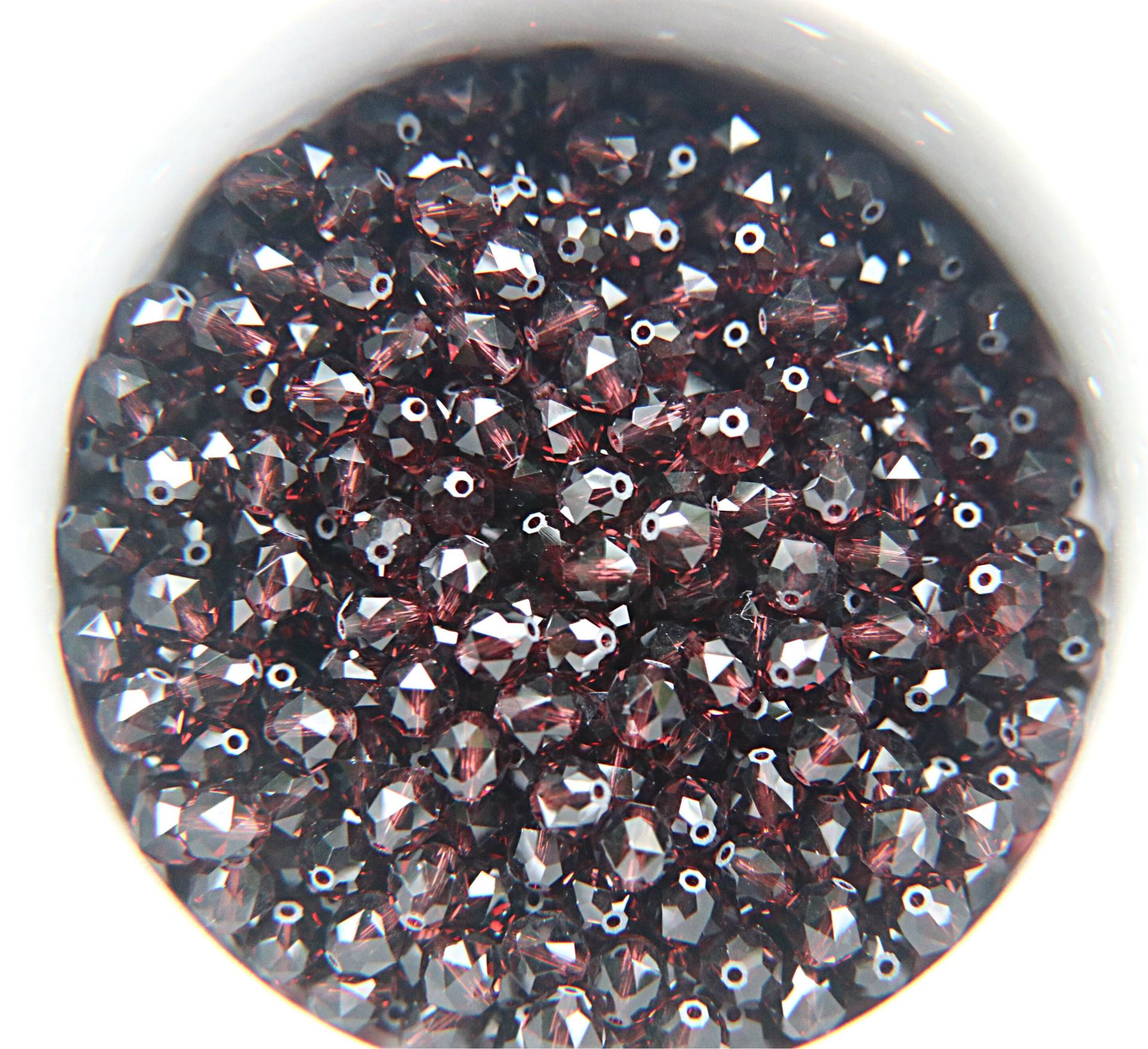 6mm Swarovski Elements Article 5025 Burgundy Faceted Oval Bead 6/12/36/172/44/288/720 Pieces