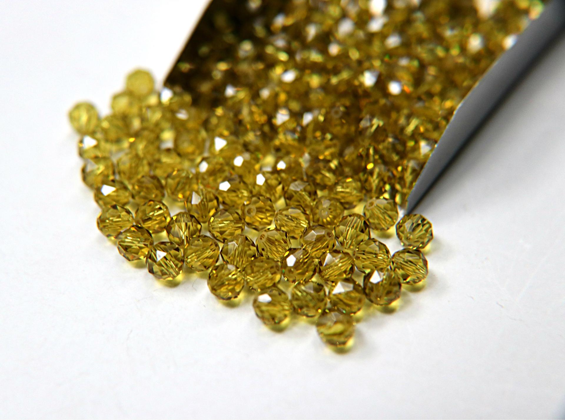 6mm Swarovski Elements Article 5025 Lime (385) Faceted Oval Bead 6/12/36/172/44/288/720 Pieces
