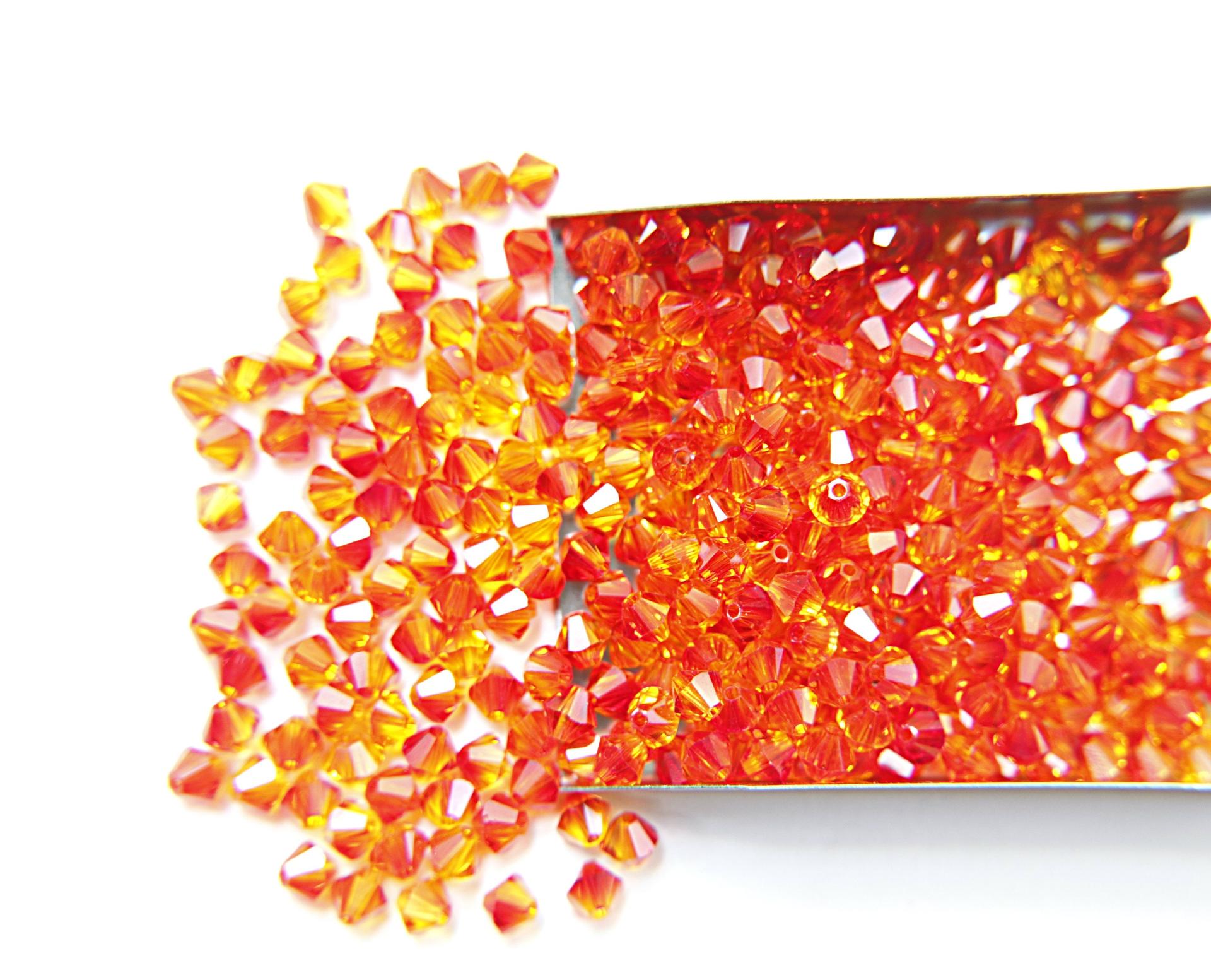 4/5mm Fireopal Swarovski Bicones 12/36/72/144/432/720 Pieces jewelry making beads, rare findings, craft supply, opal beads, gem beads