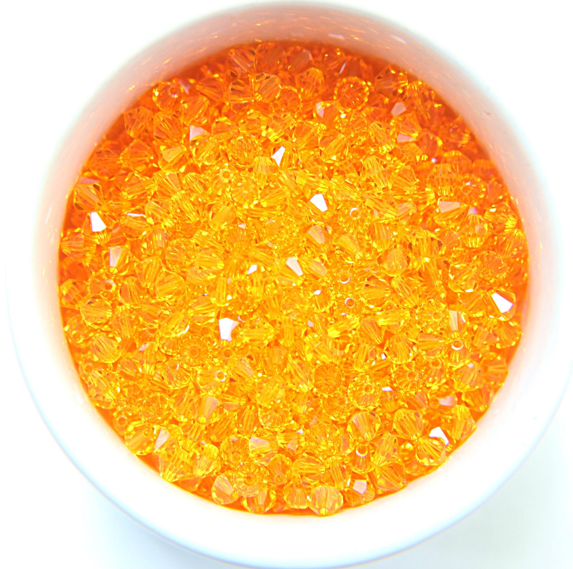 3mm Sun Swarovski Bicones 12/36/72/144/432/720 Pieces jewelry making beads VINTAGE SWAROVSKI, wedding decorations, embroidery materials