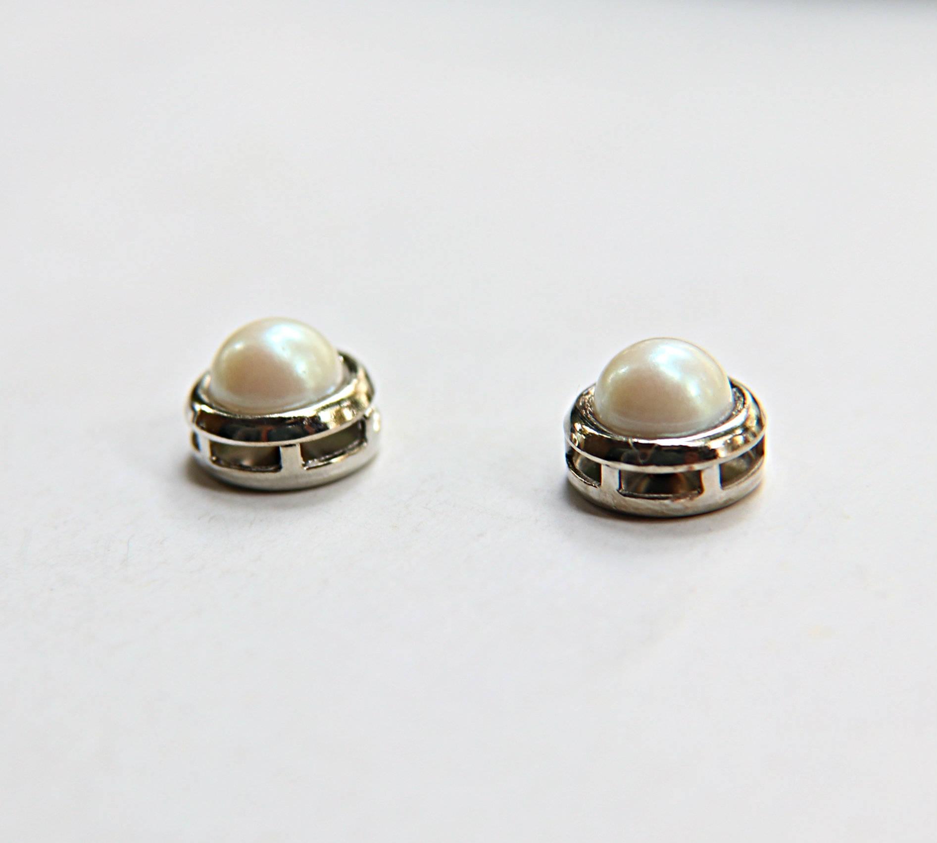 High Quality 8mm Japanese Pearls Sewon Settings 6/12/36 Pieces GOLD/RHODIUM SETTINGS, Haute Couture, embellishments