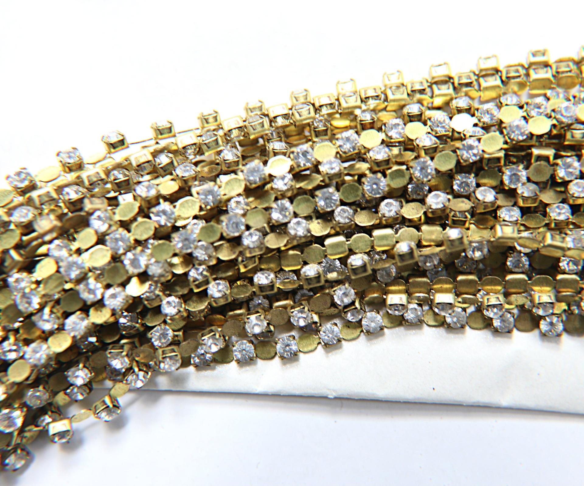 12 SS Vintage Fancy Rhinestone Chain Swarovski Crystal 3mm 0.5/1/2/5 Meters Wedding Bridal Supplies|Jewelry Making|Decoration