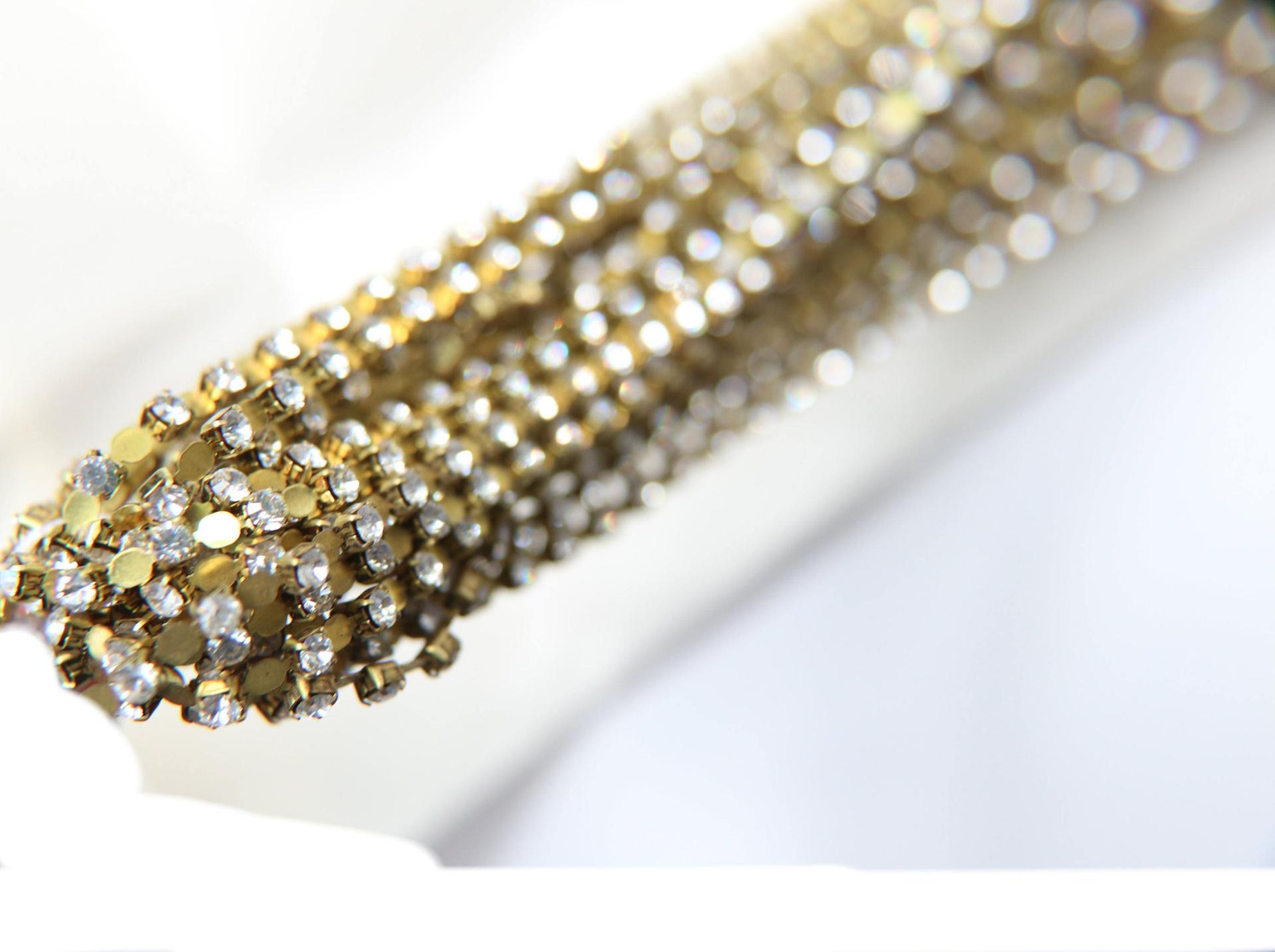 12 SS Vintage Fancy Rhinestone Chain Swarovski Crystal 3mm 0.5/1/2/5 Meters Wedding Bridal Supplies|Jewelry Making|Decoration