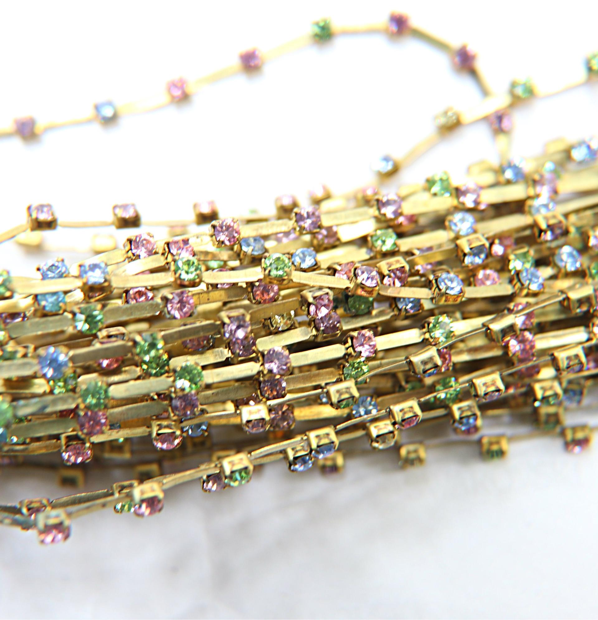 12 SS Vintage Fancy Rhinestone Chain Swarovski in Multi Colors 3mm 0.5/1/2/5 Meters Wedding Bridal Supplies|Jewelry Making|Decoration