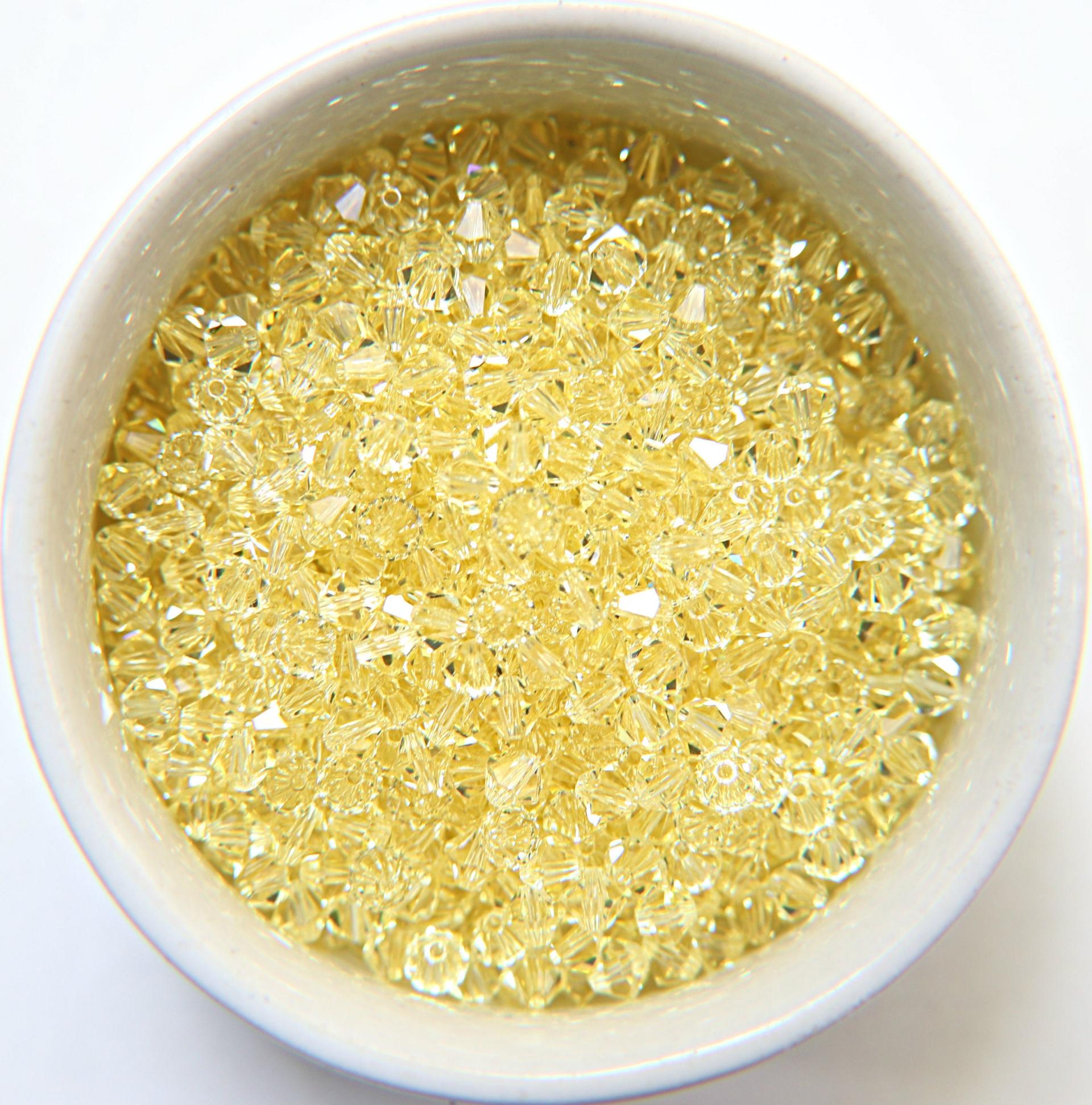 2.5mm Jonquil Swarovski Bicone 36/72/144/432/720 Pieces Jewelry findings, embroidery materials, jewelry making, craft supplies, pearls
