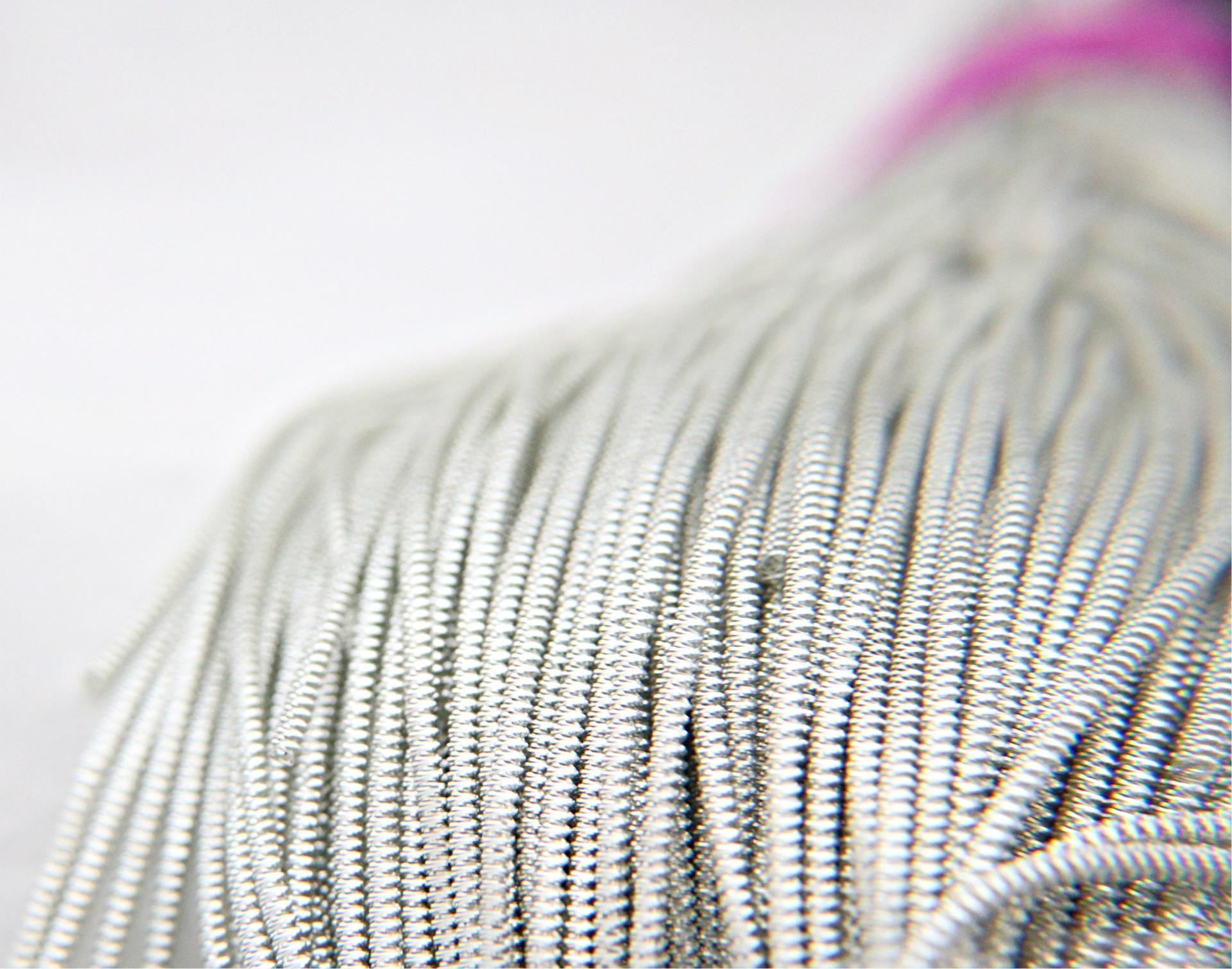 Gold/Silver Metallic spiral 2.5mm French Wire, Bullion Wire, Gimp Wire 50/100/200/400 Grams, embroidery materials, couture premium threads