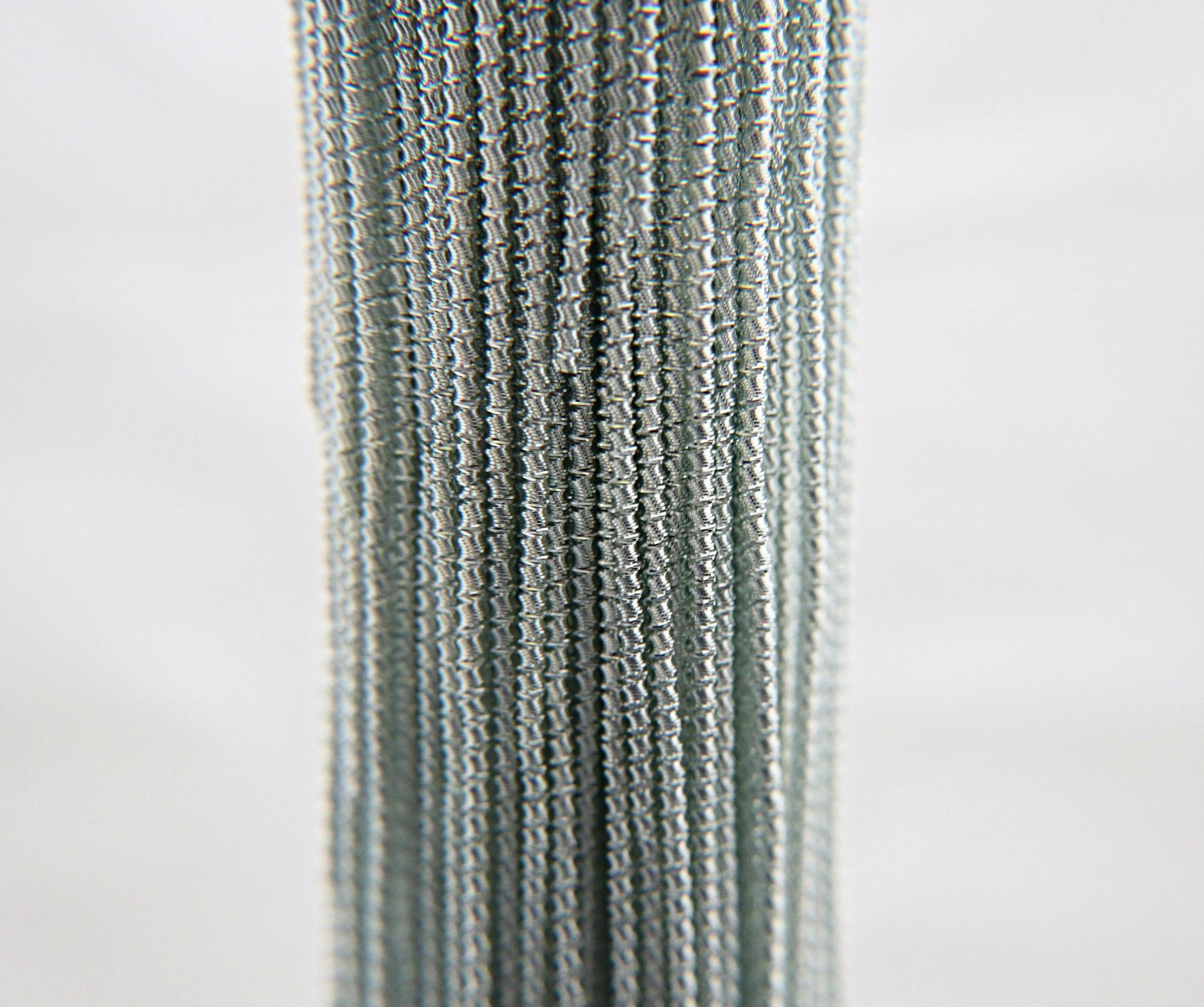 Silver designer Metallic wire 2.5mm French Wire, Bullion Wire, Gimp Wire 50/100/200/400 Grams, embroidery materials, couture