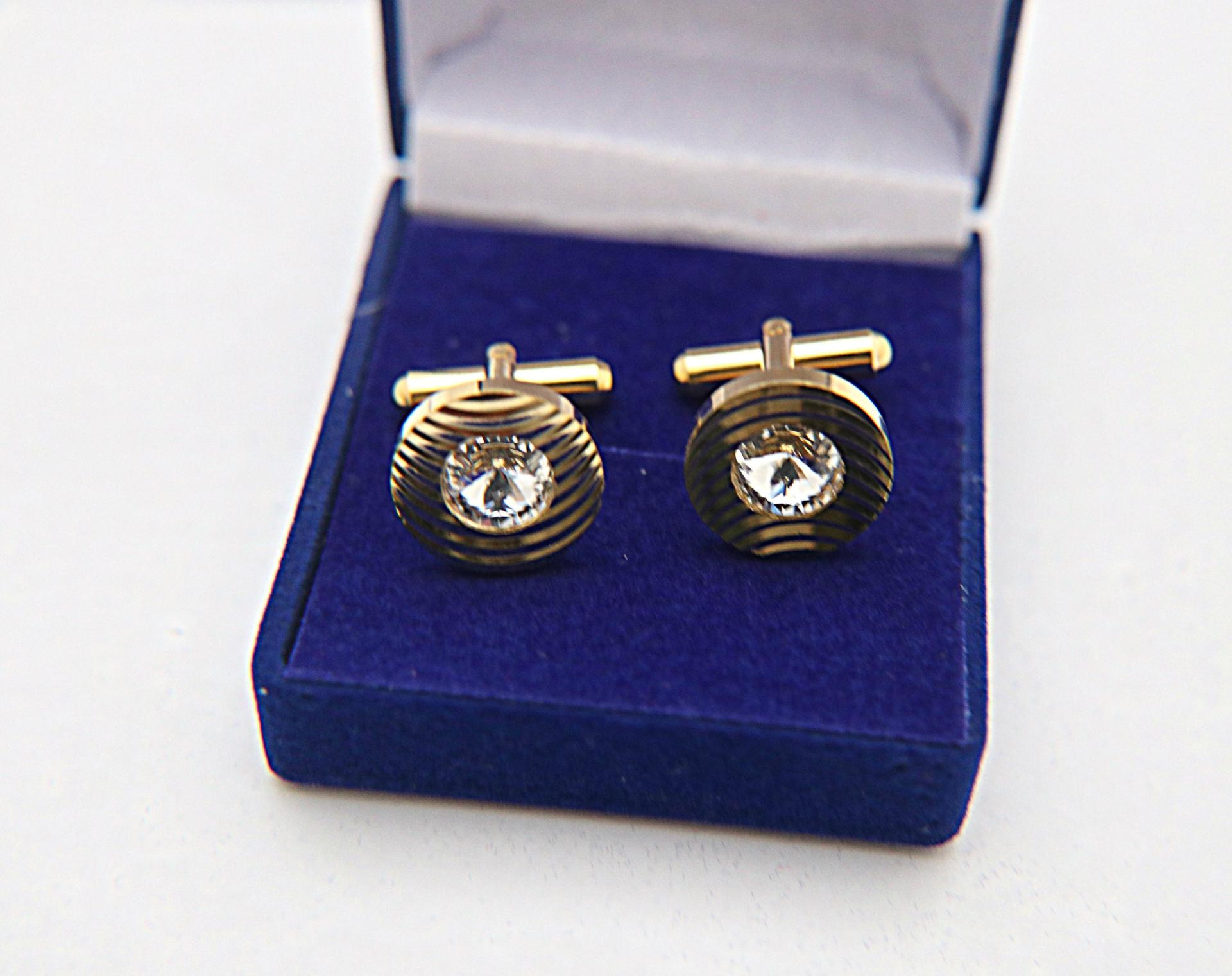 Swarovski Gold Cufflinks, Crystal Cuff links Man Father Of The Bride Groomsmen Gift For Him, Wedding, Gold crystal