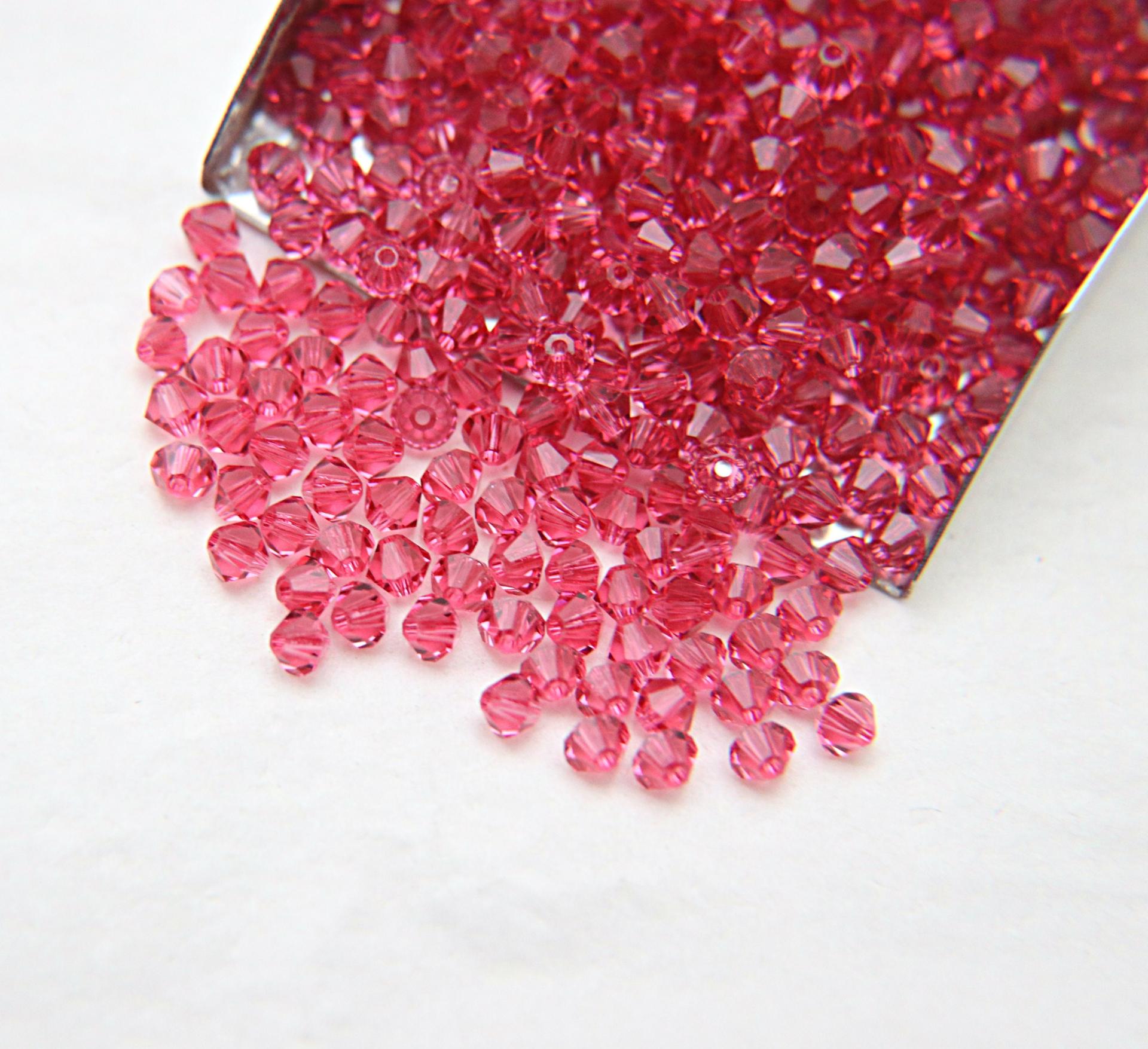 3mm Indian Pink Swarovski Bicone beads 36/72/144/432/720 Pieces (289) Jewelry findings, embroidery materials, jewelry making, rare beads