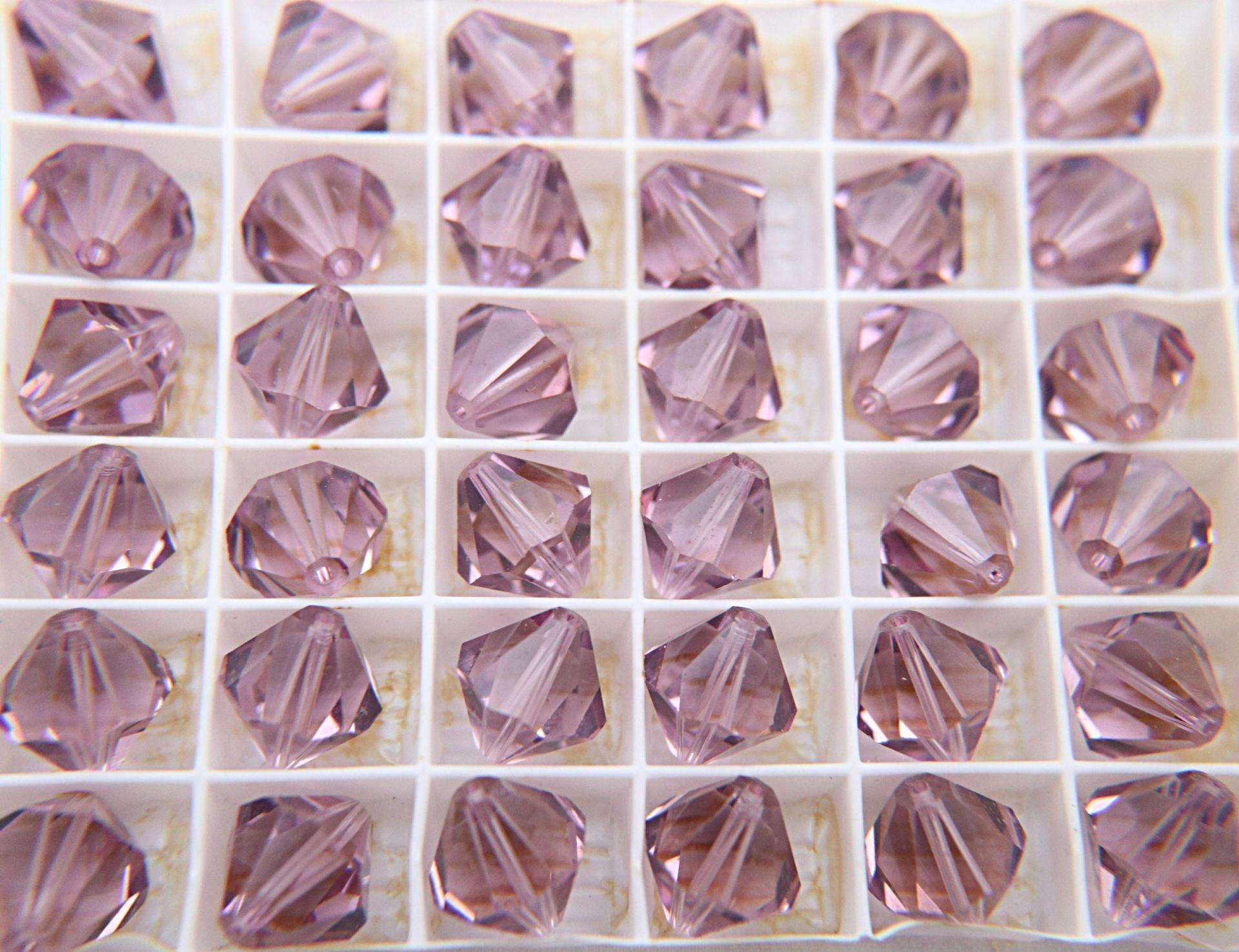 12mm Swarovski 5301 Faceted rare vintage Bicone Beads (11 Colors) 6/12/48 Pieces Jewelery making beads, embellishments, premium rare beads