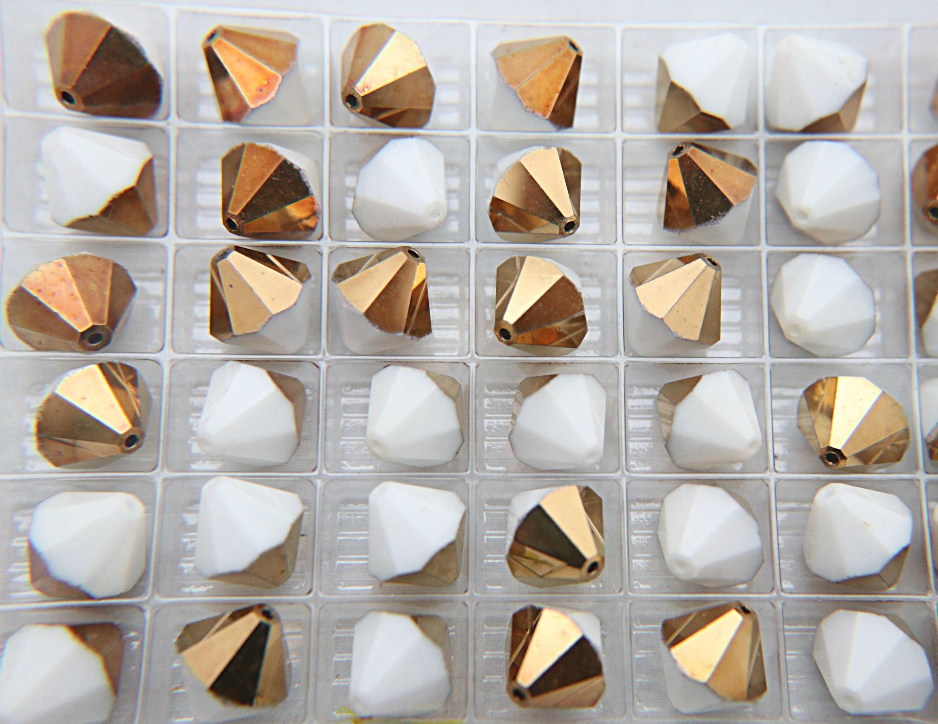 12mm Swarovski 5301 Faceted rare vintage Bicone Beads (11 Colors) 6/12/48 Pieces Jewelery making beads, embellishments, premium rare beads