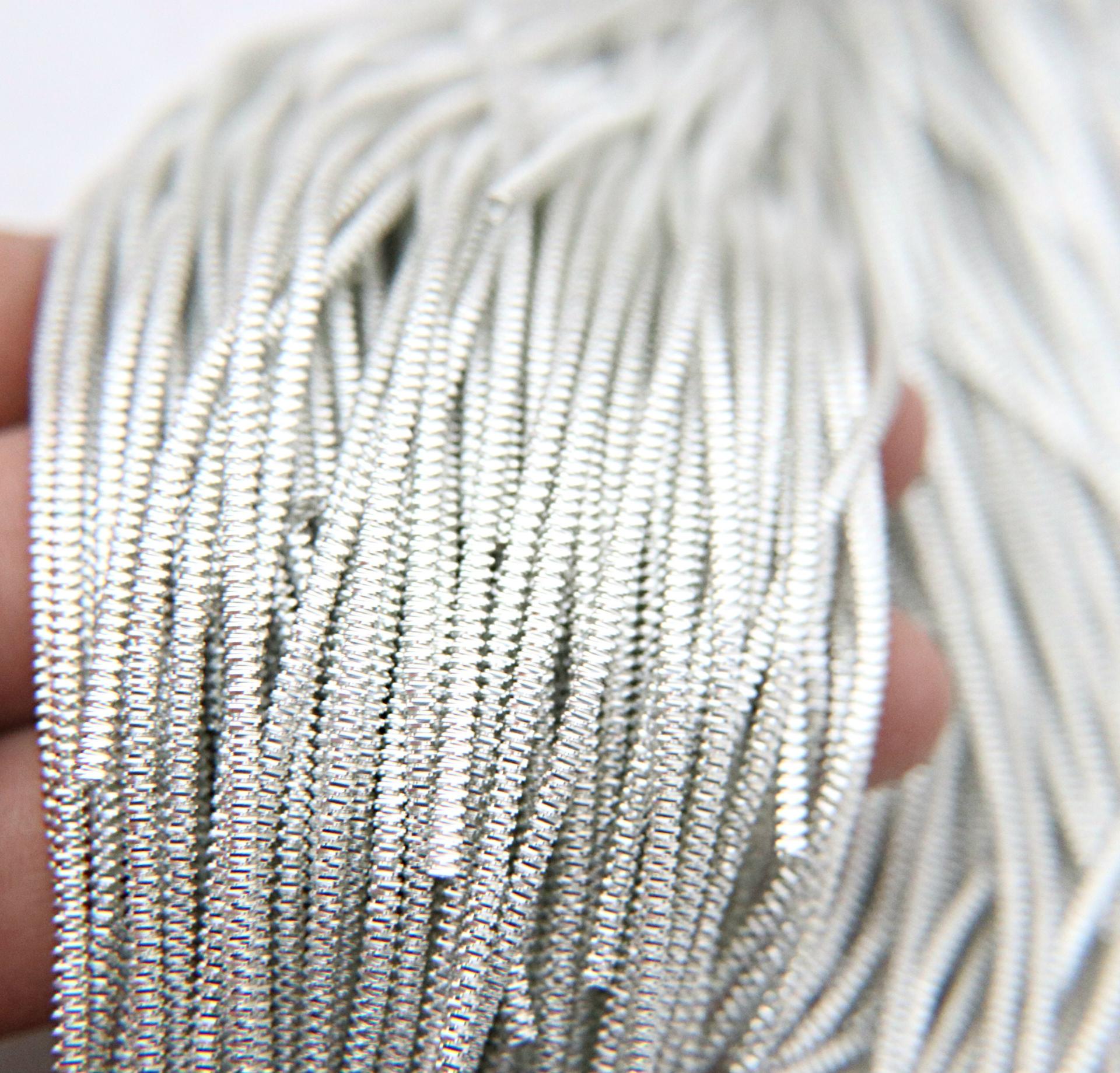 Gold/Silver Metallic spiral 2.5mm French Wire, Bullion Wire, Gimp Wire 50/100/200/400 Grams, embroidery materials, couture premium threads